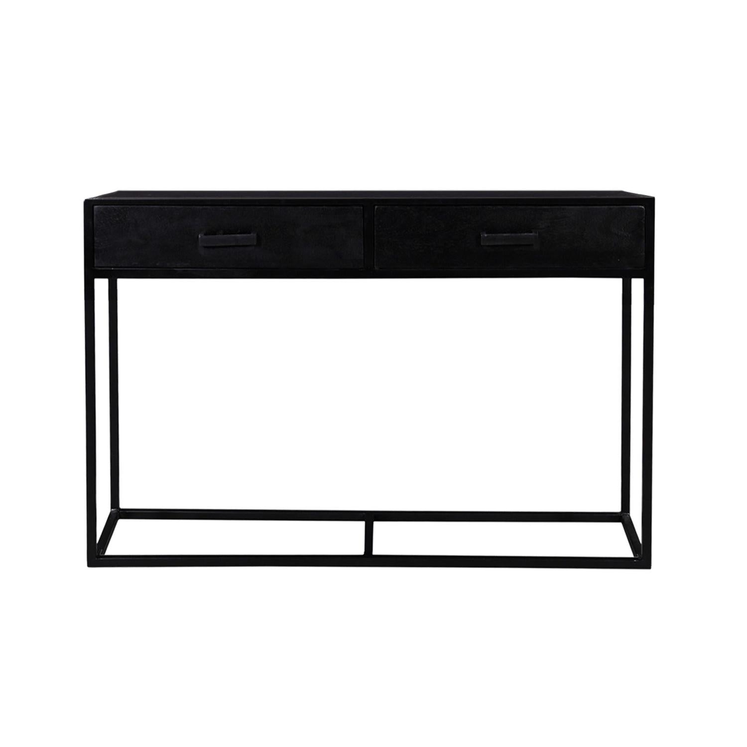 Konsolentisch Kala 120*35cm - Schwarz-Konsolentische-Livingfurn-le canapé