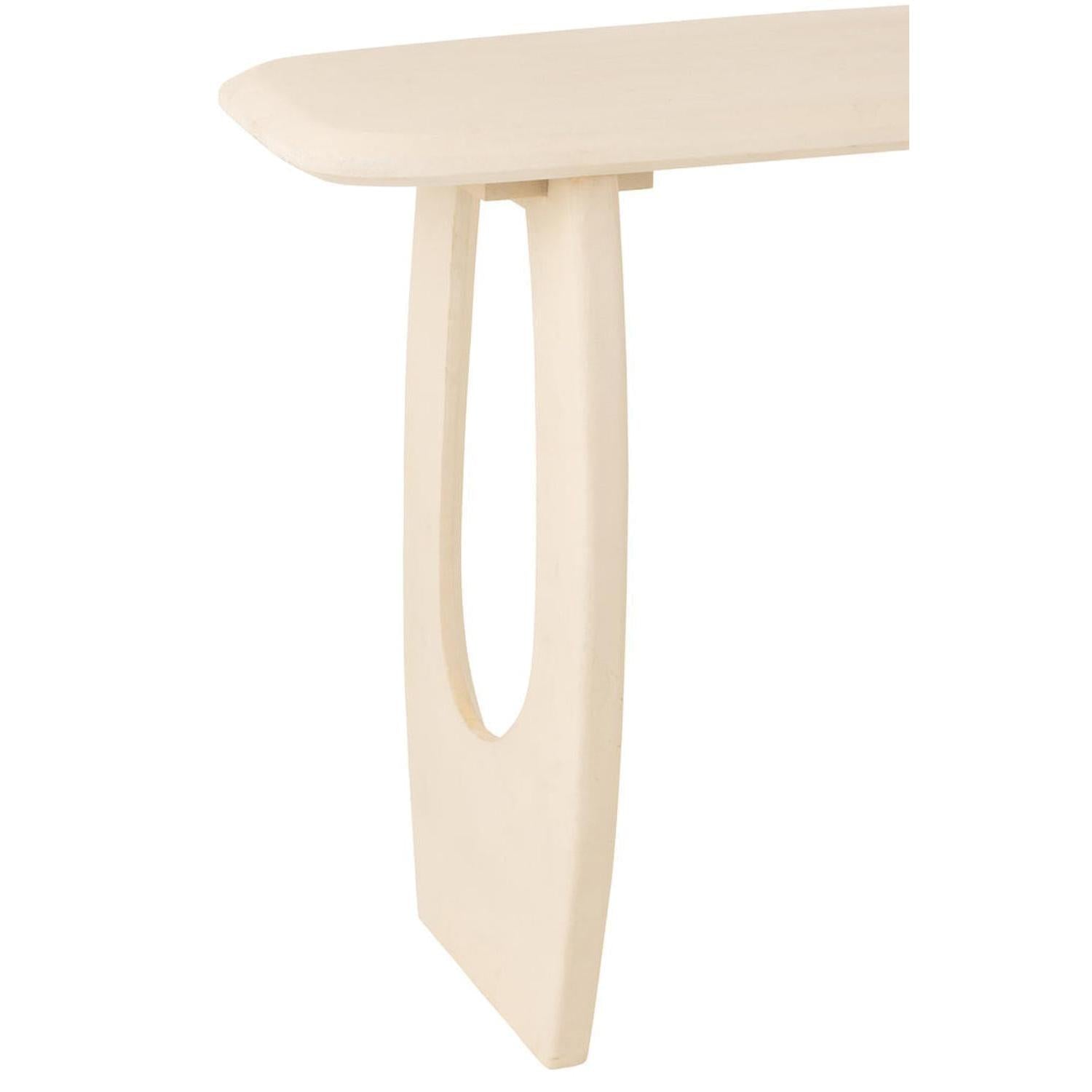Konsolentisch Mark aus Mangoholz - Beige-Konsolentisch-J-Line-le canapé