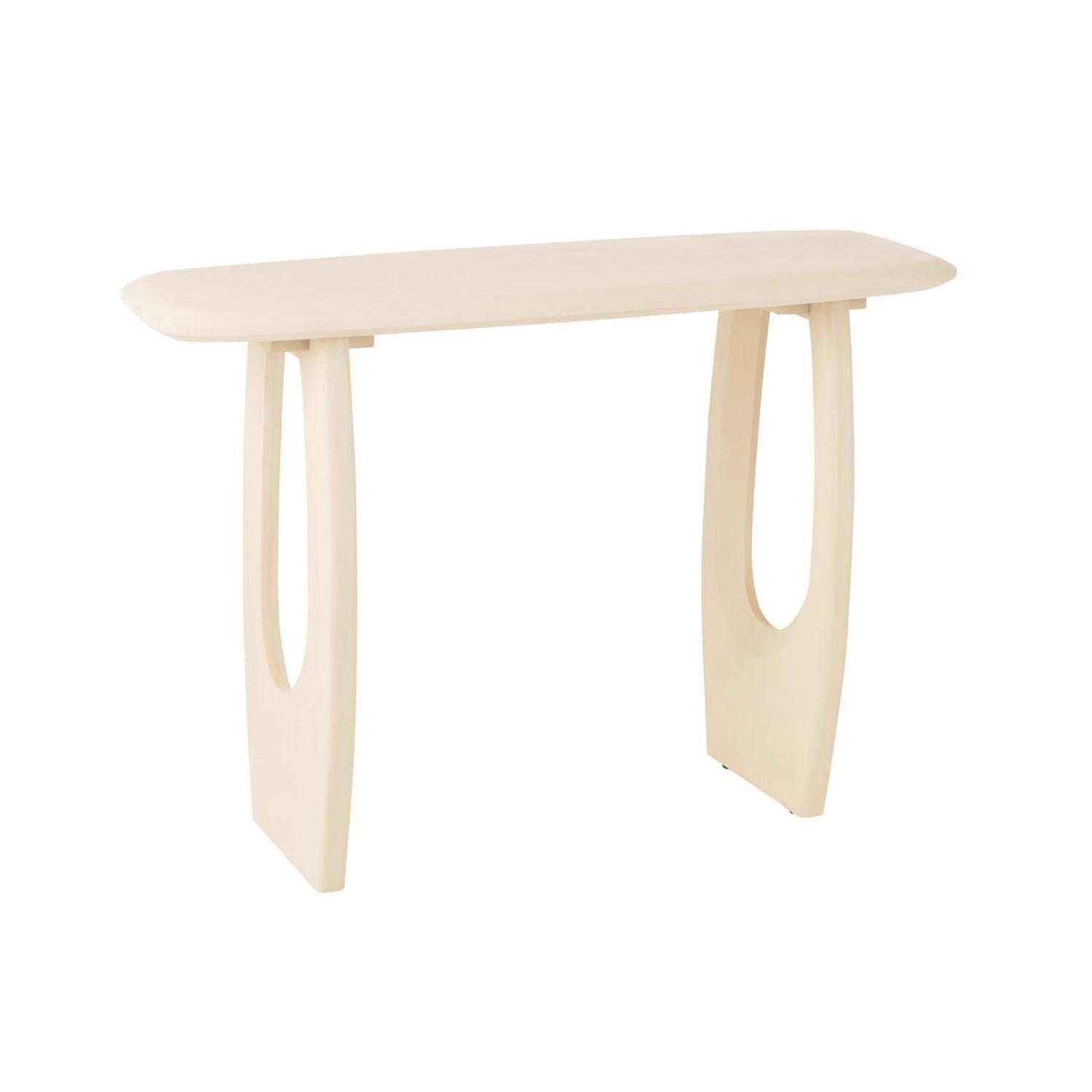Konsolentisch Mark aus Mangoholz - Beige-Konsolentisch-J-Line-le canapé