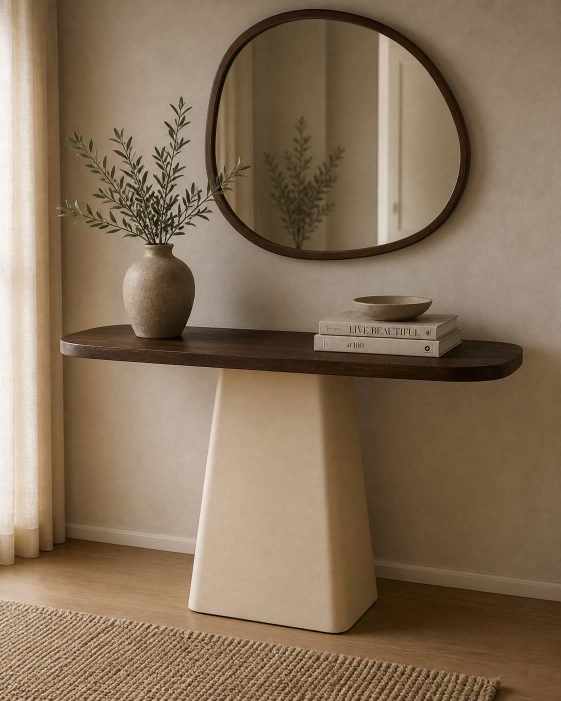 Konsolentisch Marron aus Mangoholz 140cm - Braun-Konsolentische-Livingfurn-le canapé