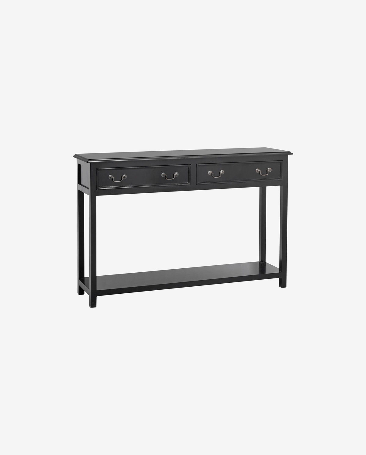 Konsolentisch Moss 122cm aus Massivholz mit 2 Schubladen - Schwarz-Konsolentische-Nordal A/S-le canapé