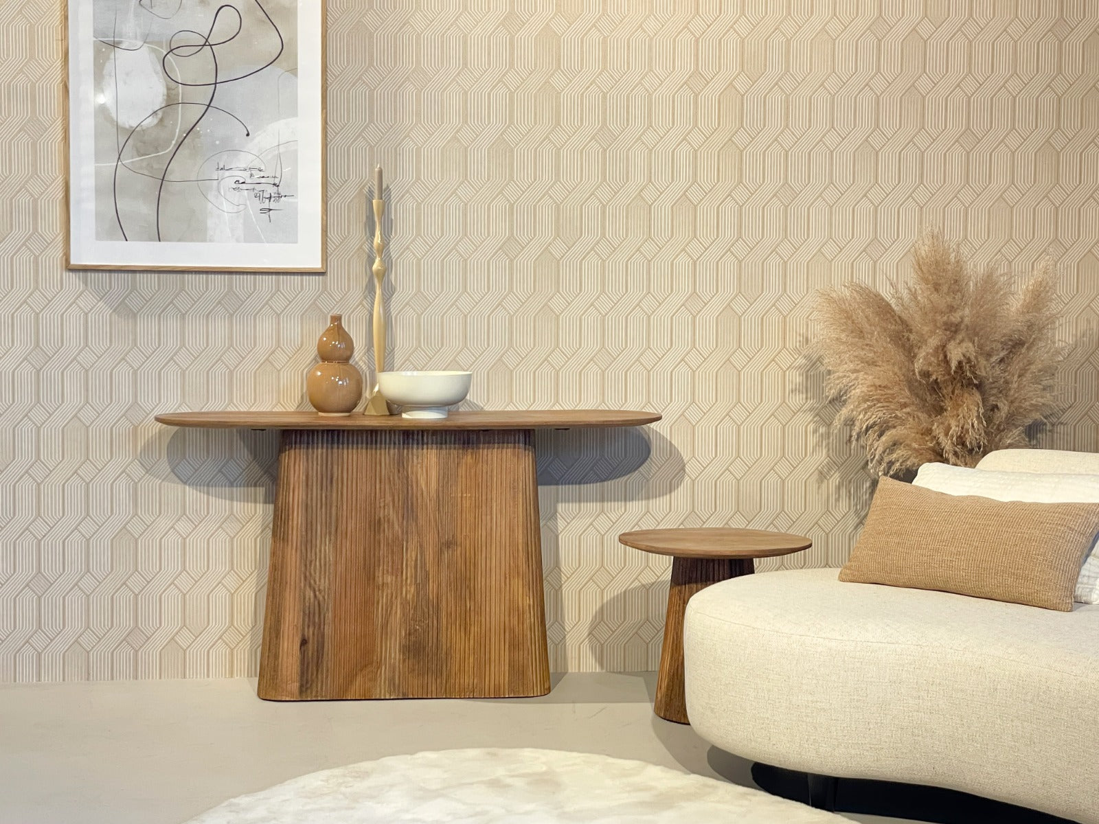 Konsolentisch Salvator aus Mangoholz 140cm - Braun-Konsolentische-Livingfurn-le canapé