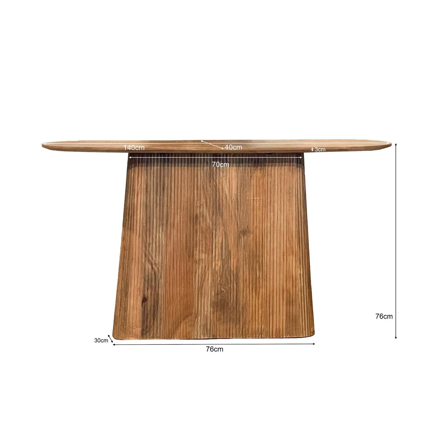 Konsolentisch Salvator aus Mangoholz 140cm - Braun-Konsolentische-Livingfurn-le canapé