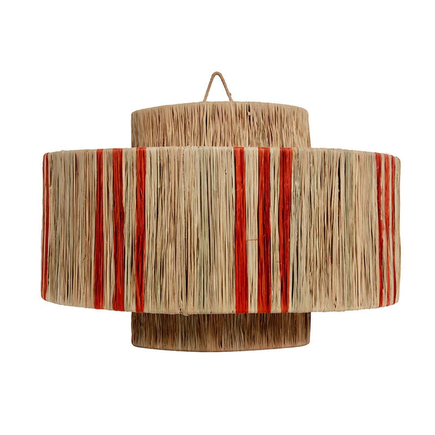 Lampenschirm Stripe Ø40cm - Orange/Sandbraun-Lampenschirme-Pole to Pole-le canapé
