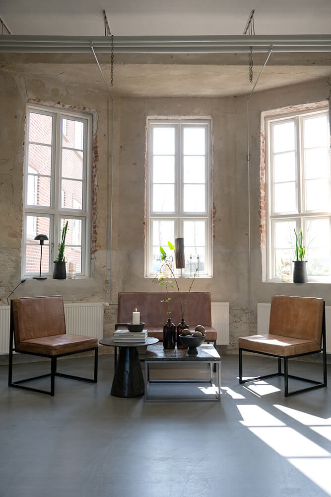 Ledersessel Perry - Braun-Ledersessel-Trademark Living-le canapé