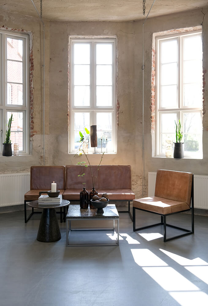 Ledersessel Perry - Braun-Ledersessel-Trademark Living-le canapé