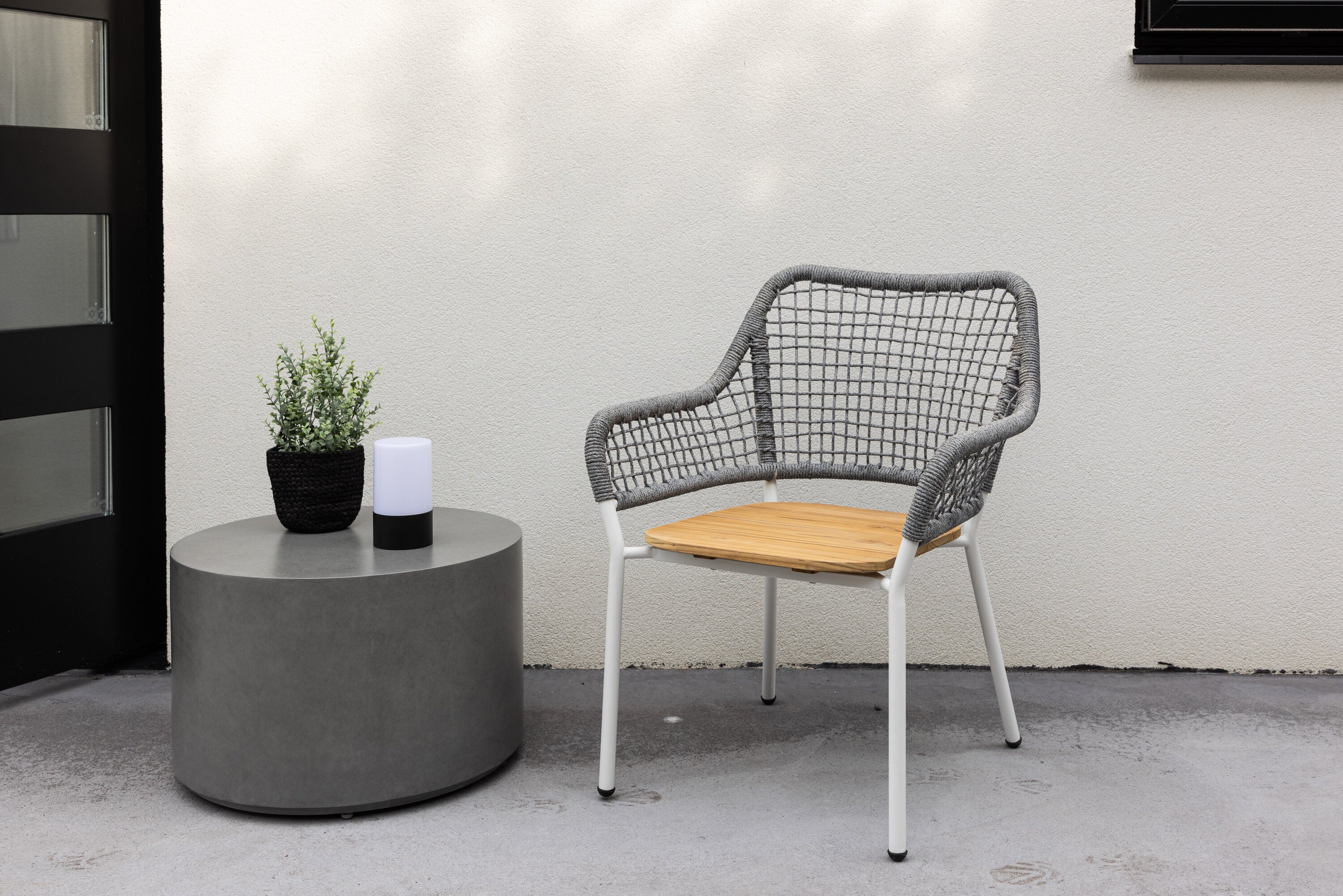 Loungesessel Amora aus Teakholz - Grau-Outdoor Sessel-Venture Home-le canapé