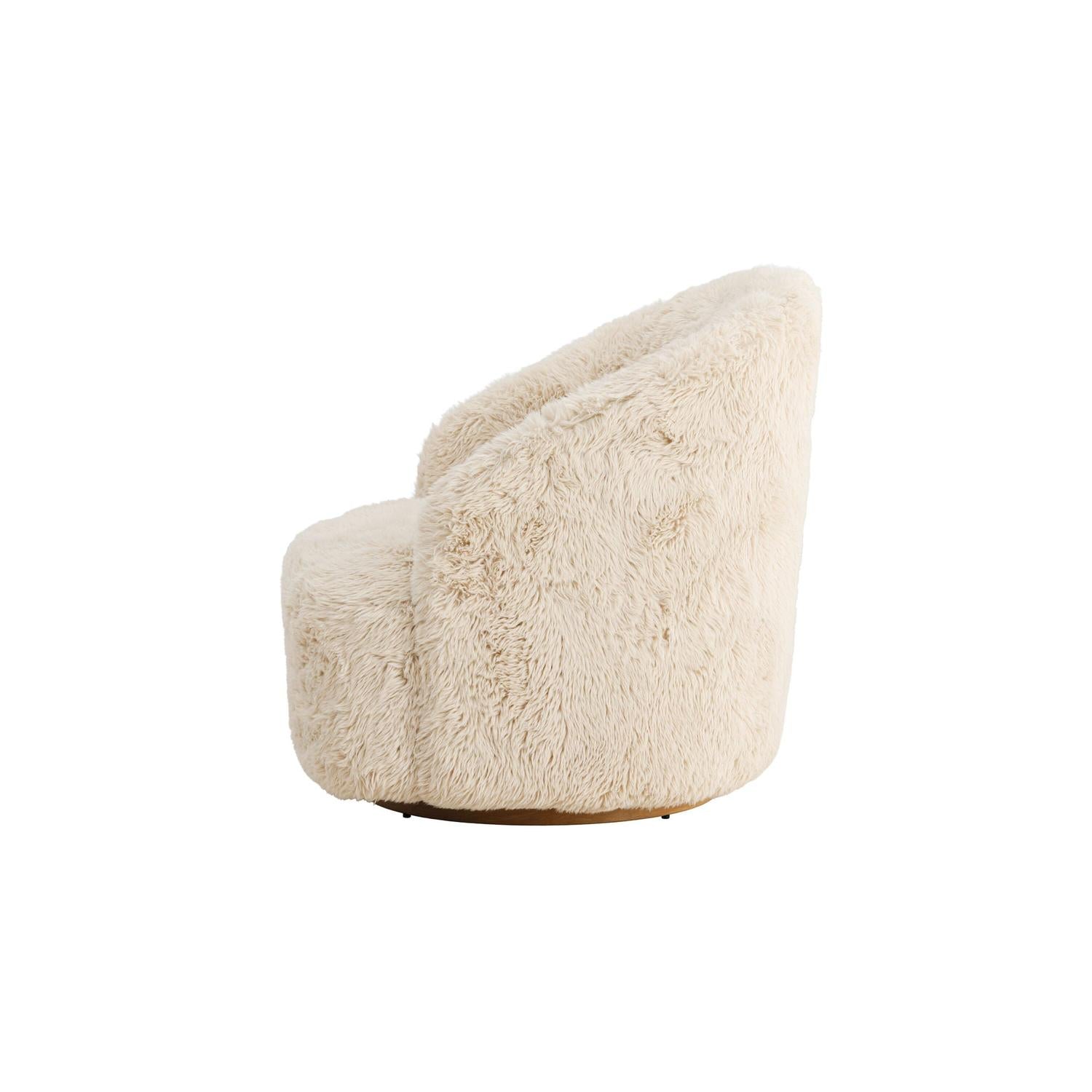 Loungesessel Astru aus Kunstfell - Beige-Loungesessel-Venture Home-le canapé