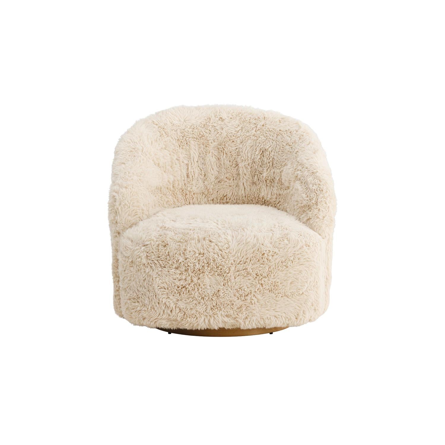 Loungesessel Astru aus Kunstfell - Beige-Loungesessel-Venture Home-le canapé