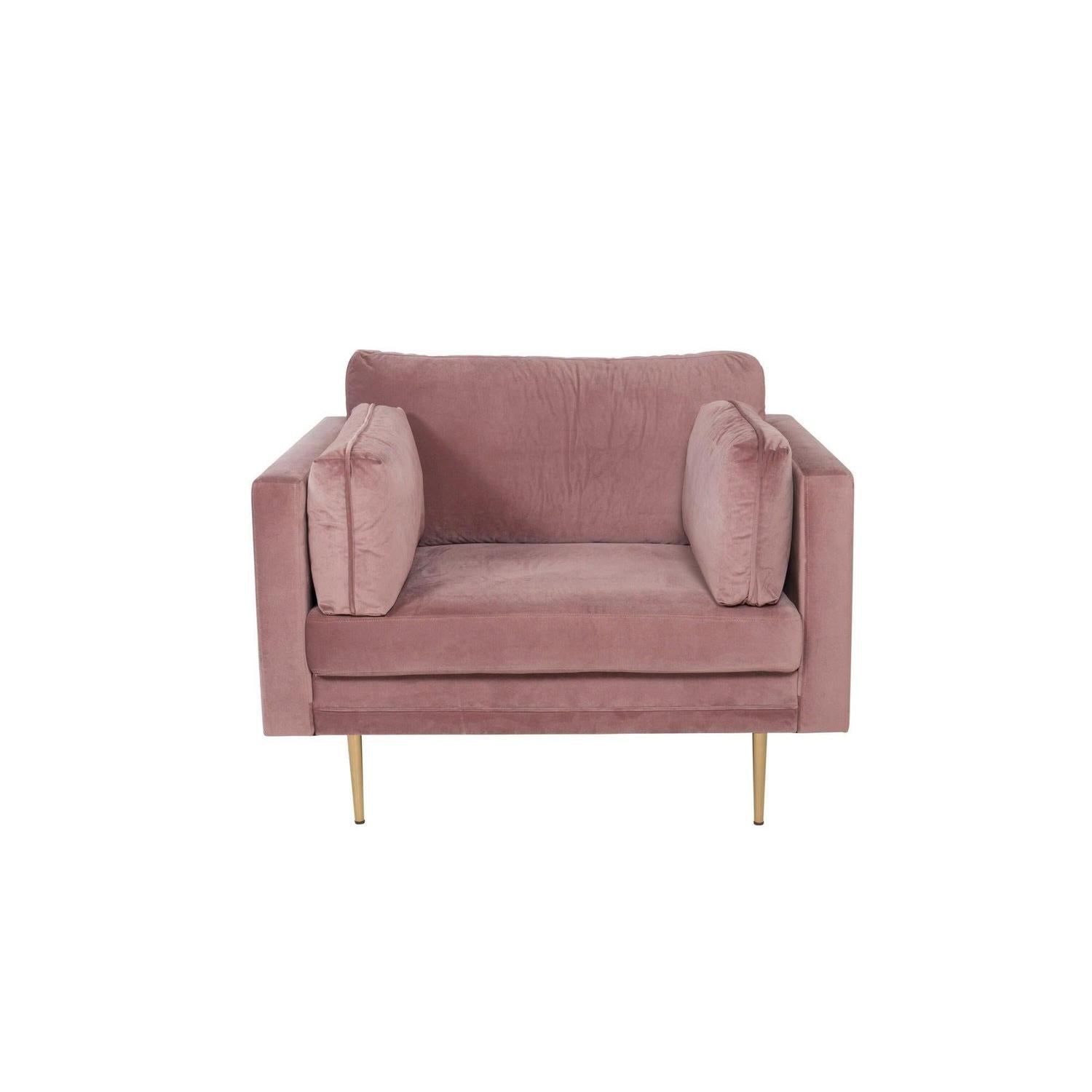 Sessel Boom aus Samt - AltrosaSessel