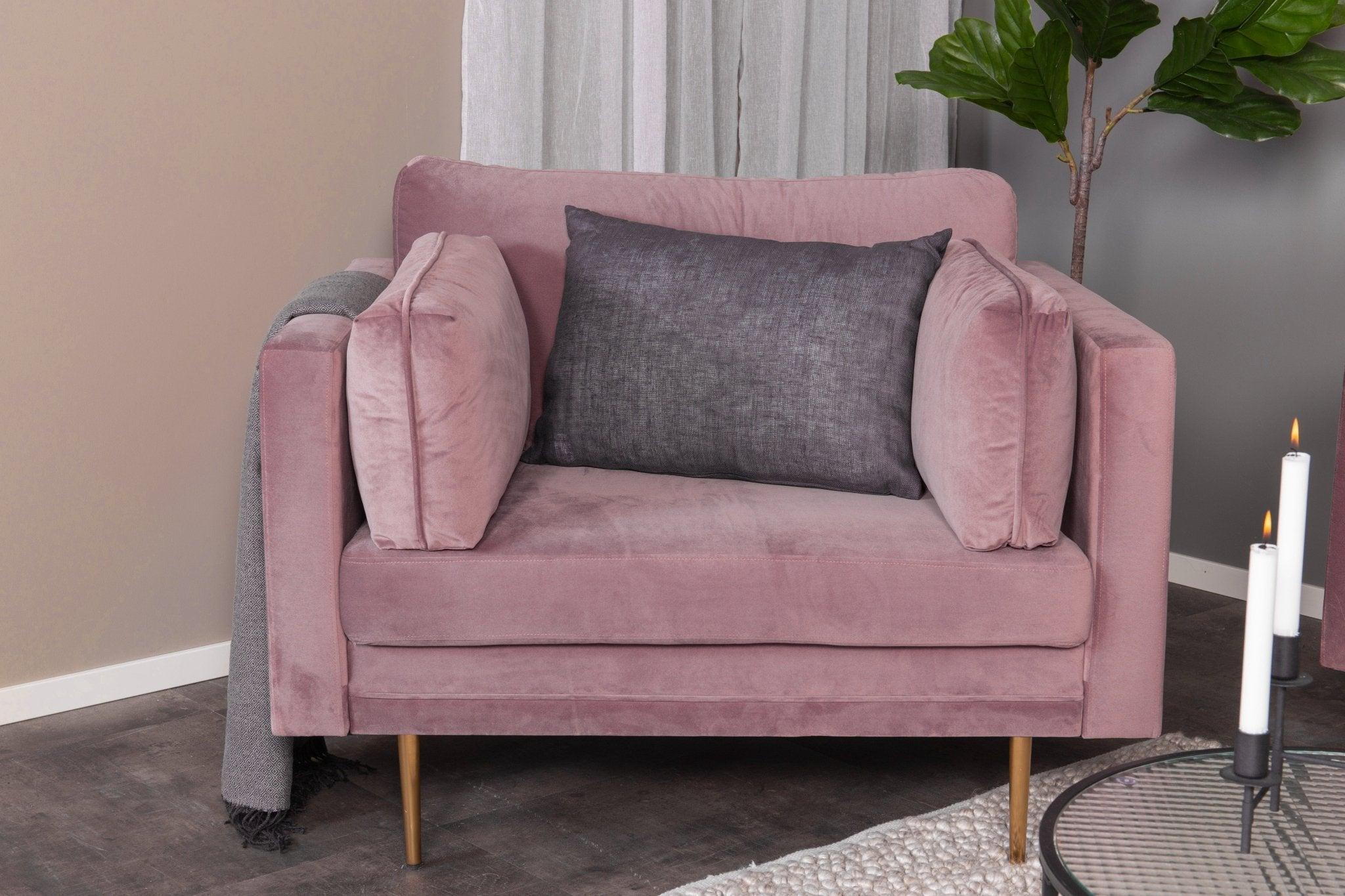 Sessel Boom aus Samt - AltrosaSessel