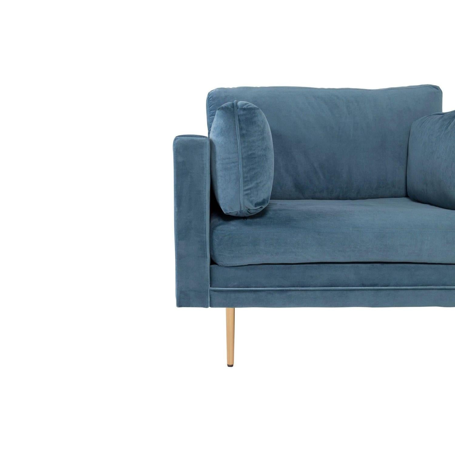 Sessel Boom aus Samt - BlauSessel