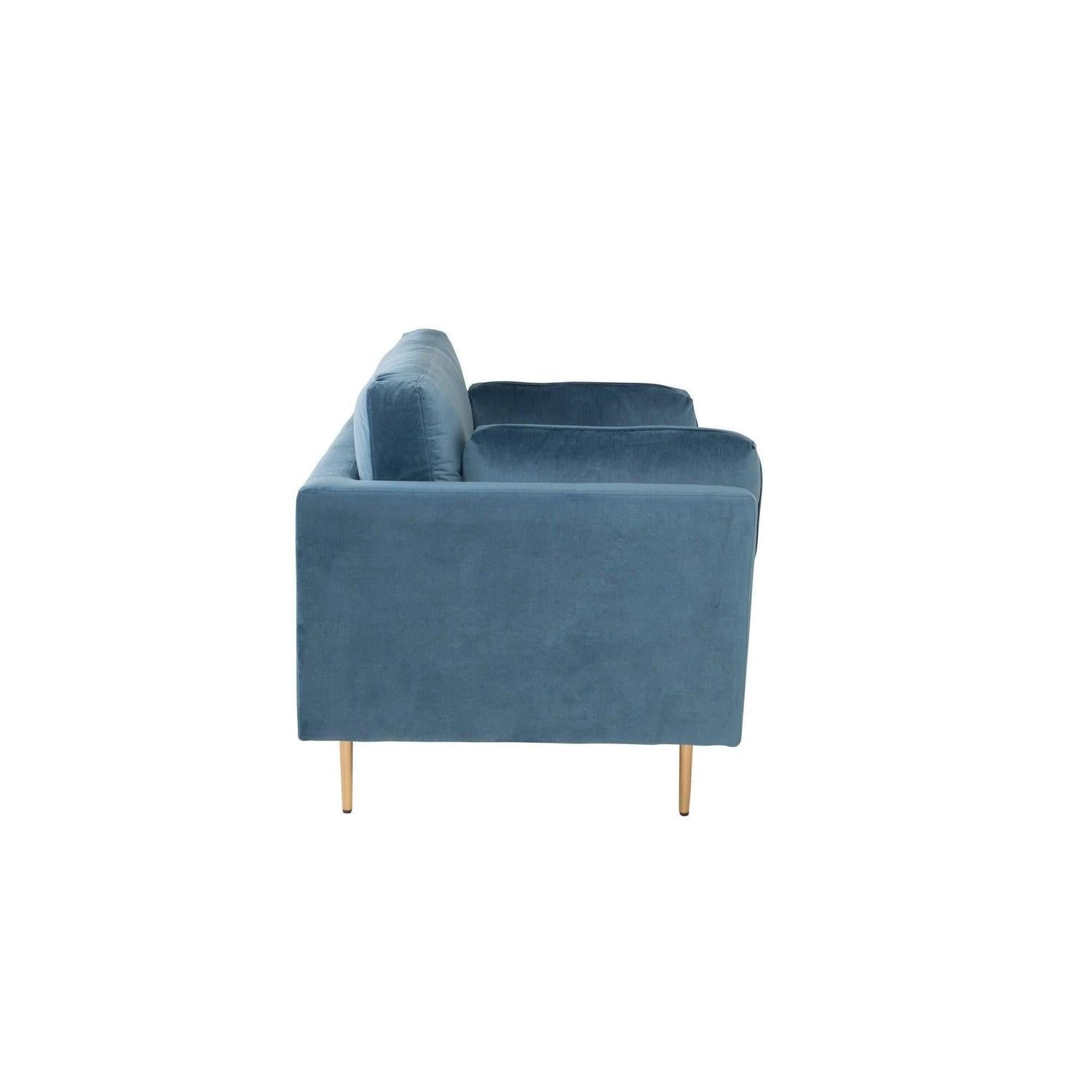 Sessel Boom aus Samt - BlauSessel