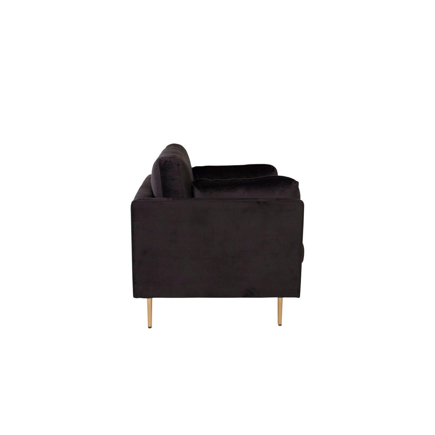 Sessel Boom aus Samt - SchwarzSessel