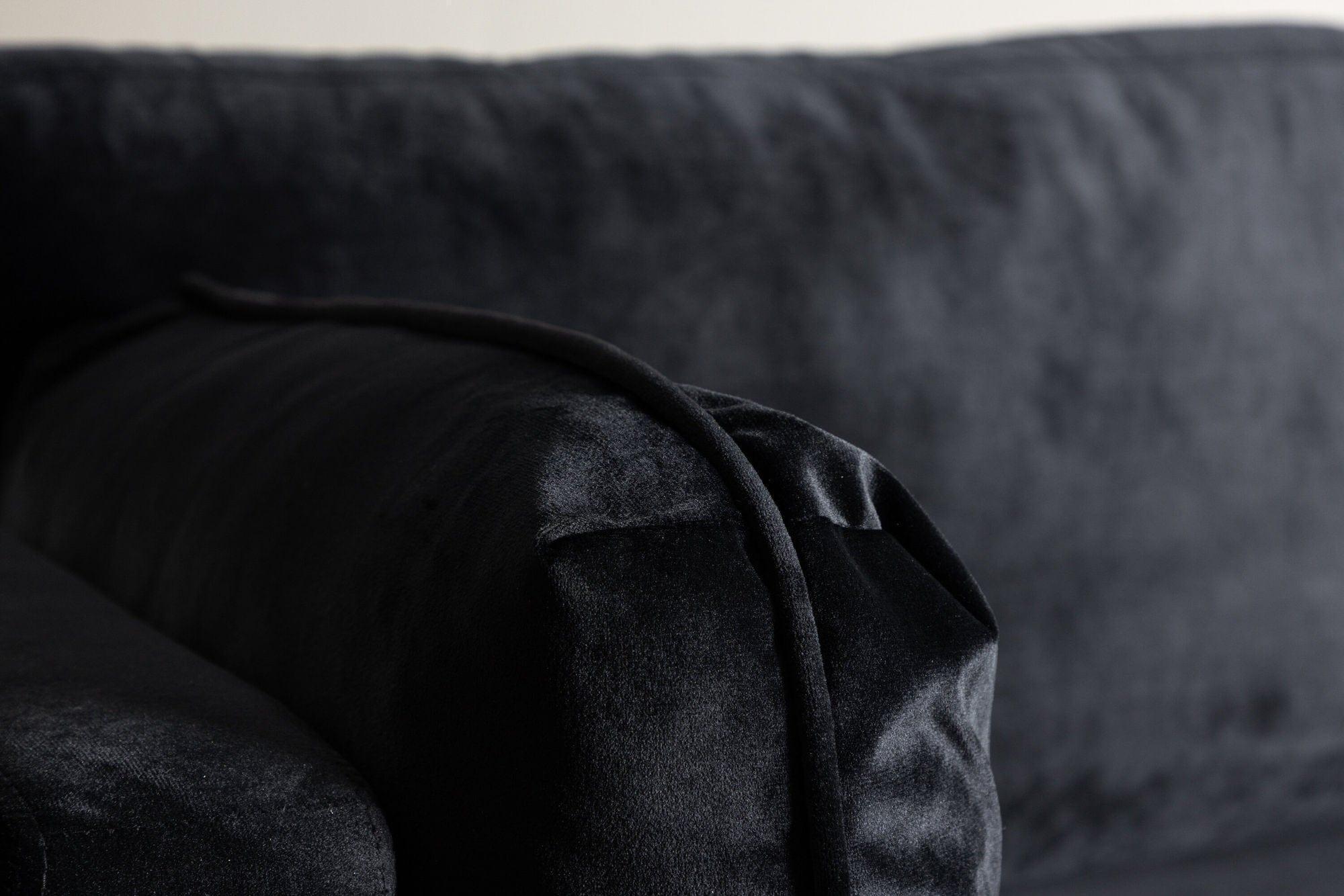 Sessel Boom aus Samt - SchwarzSessel
