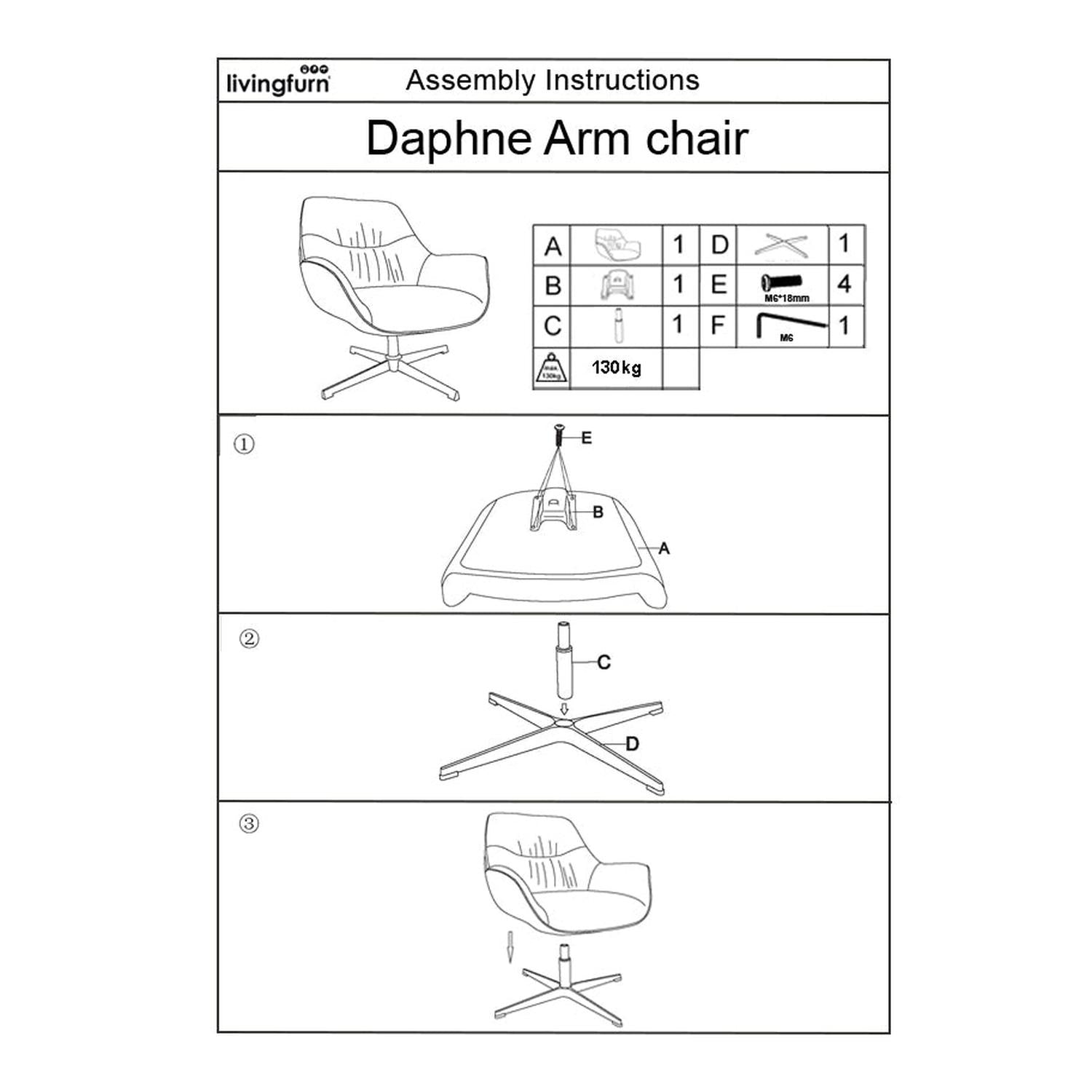 Loungesessel Daphne drehbar - Sandbraun-Loungesessel-Livingfurn-le canapé