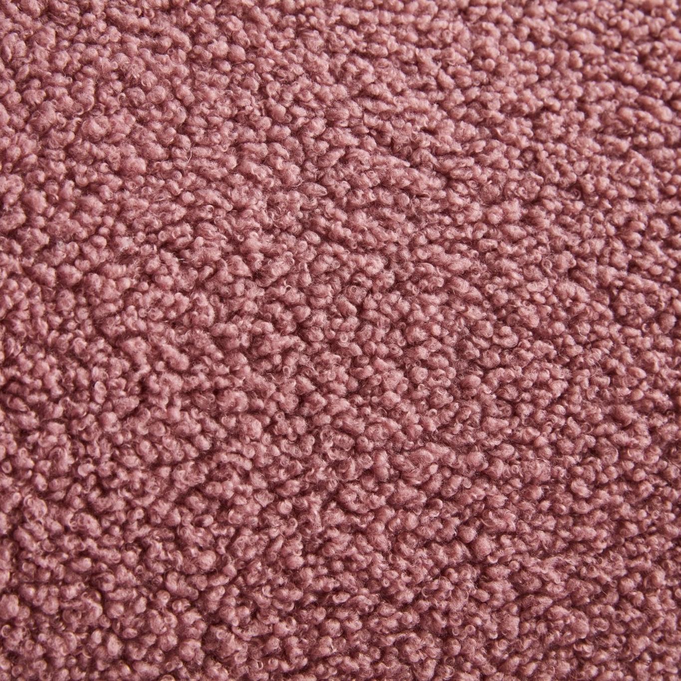 Loungesessel Emma aus Teddy Bouclé drehbar - Rosa-Loungesessel-le canapé-le canapé