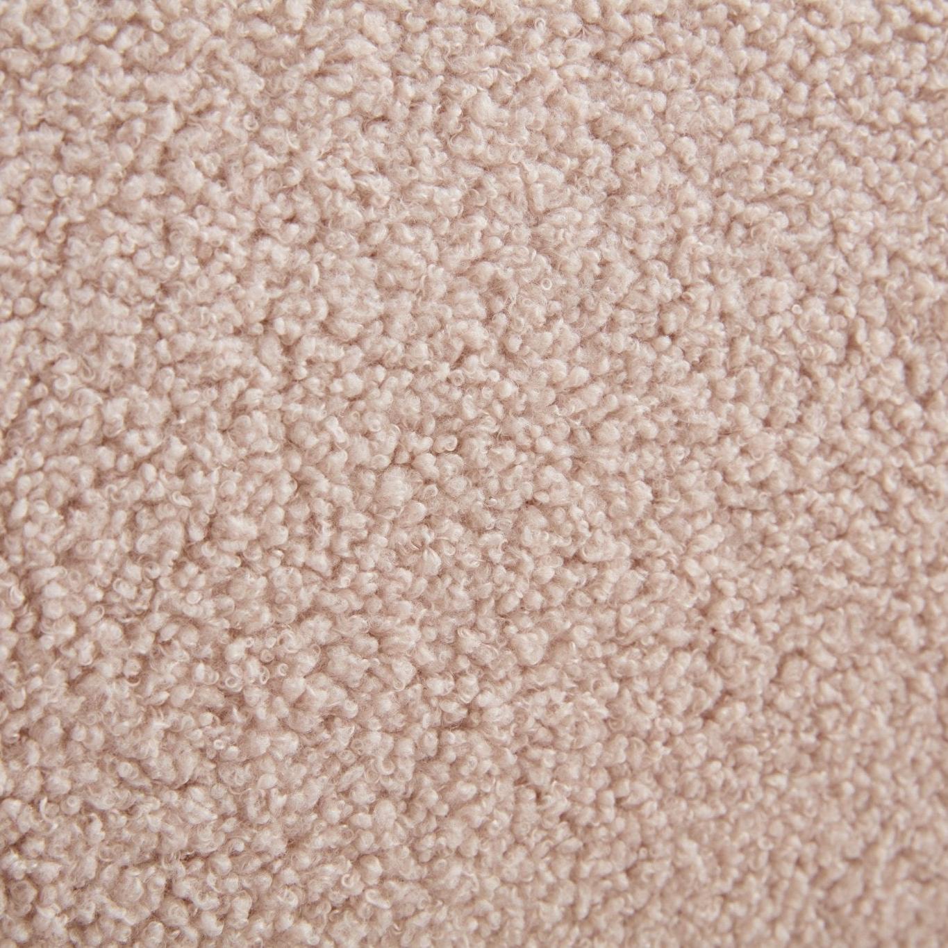 Loungesessel Emma mit Drehfunktion aus Teddy Bouclé - Beige-Loungesessel-le canapé-le canapé