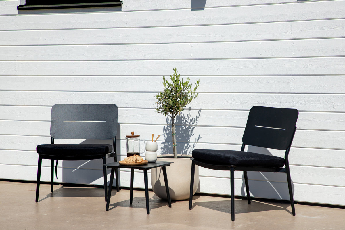 Loungesessel Lina aus Metall - Schwarz-Loungesessel-Venture Home-le canapé