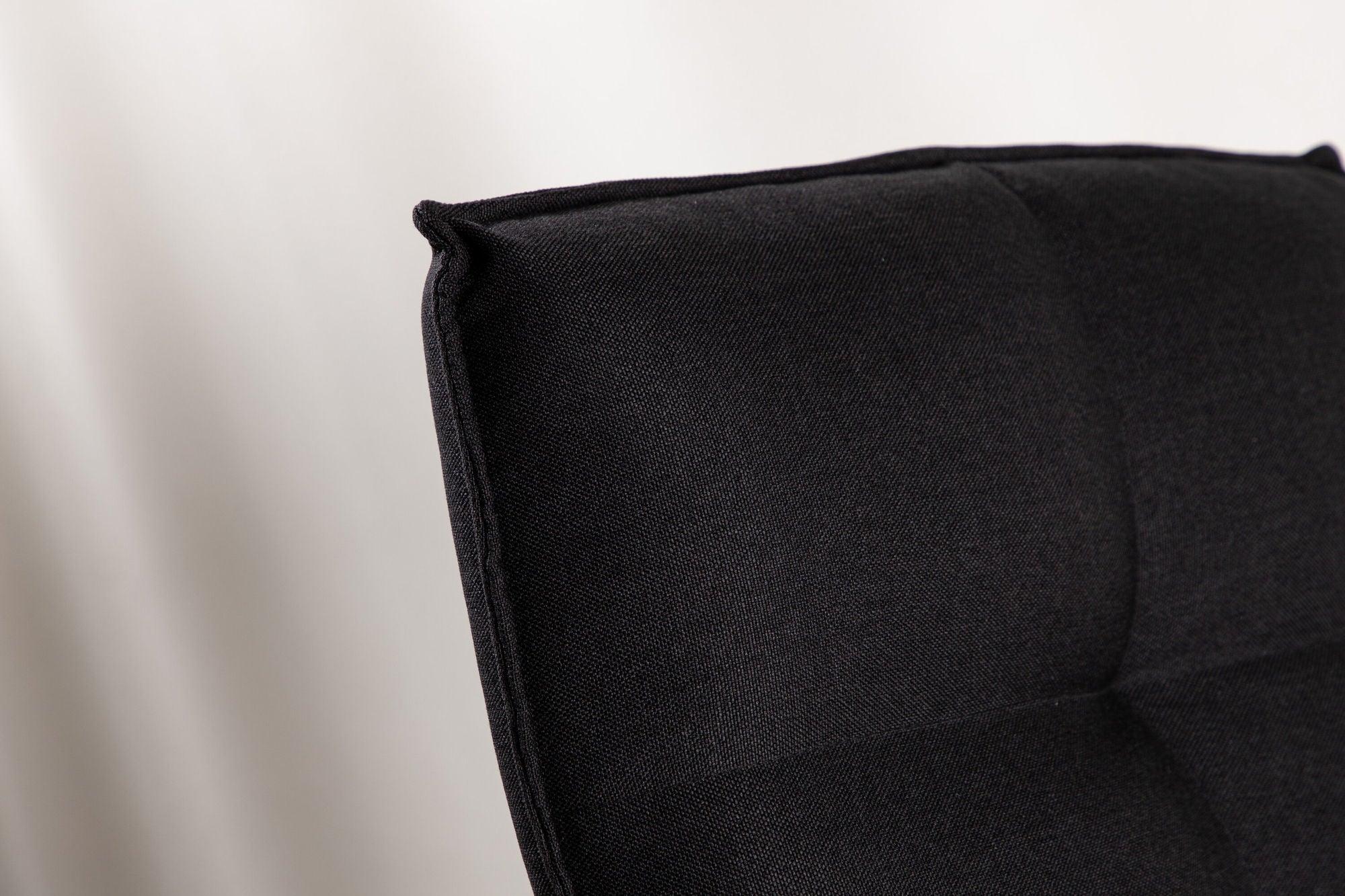 Loungesessel Madison aus Leinen - Schwarz-Sessel-Venture Home-le canapé