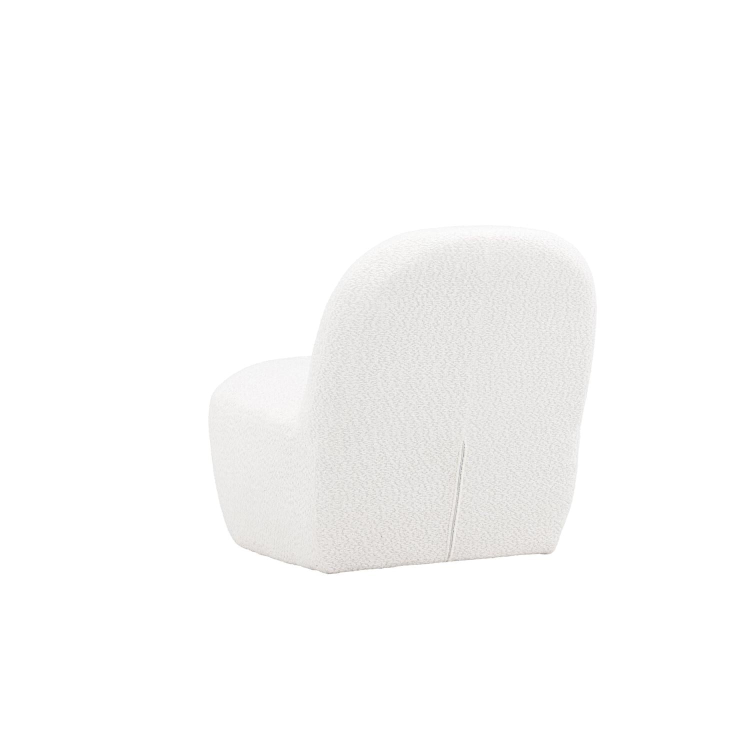 Loungesessel Mahla aus Teddy Bouclé - Weiß-Loungesessel-Venture Home-le canapé