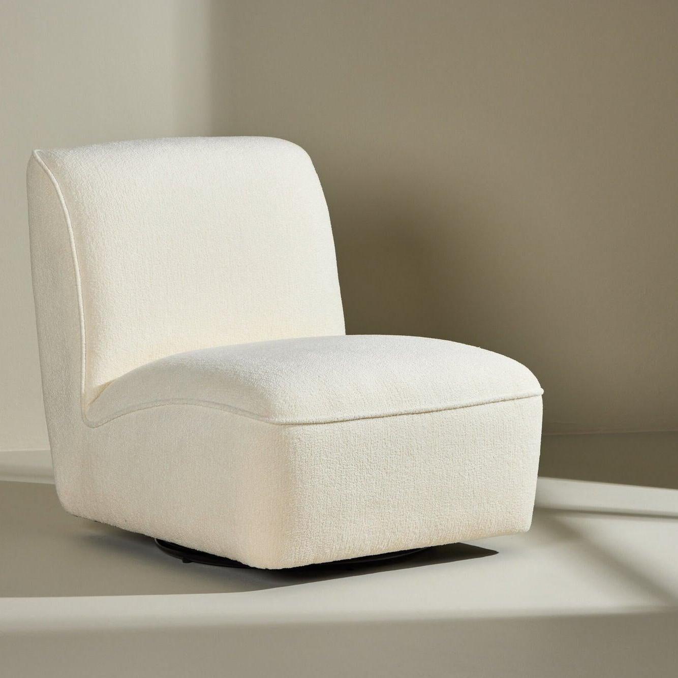 Loungesessel My aus Bouclé - Weiß-Loungesessel-Venture Home-le canapé
