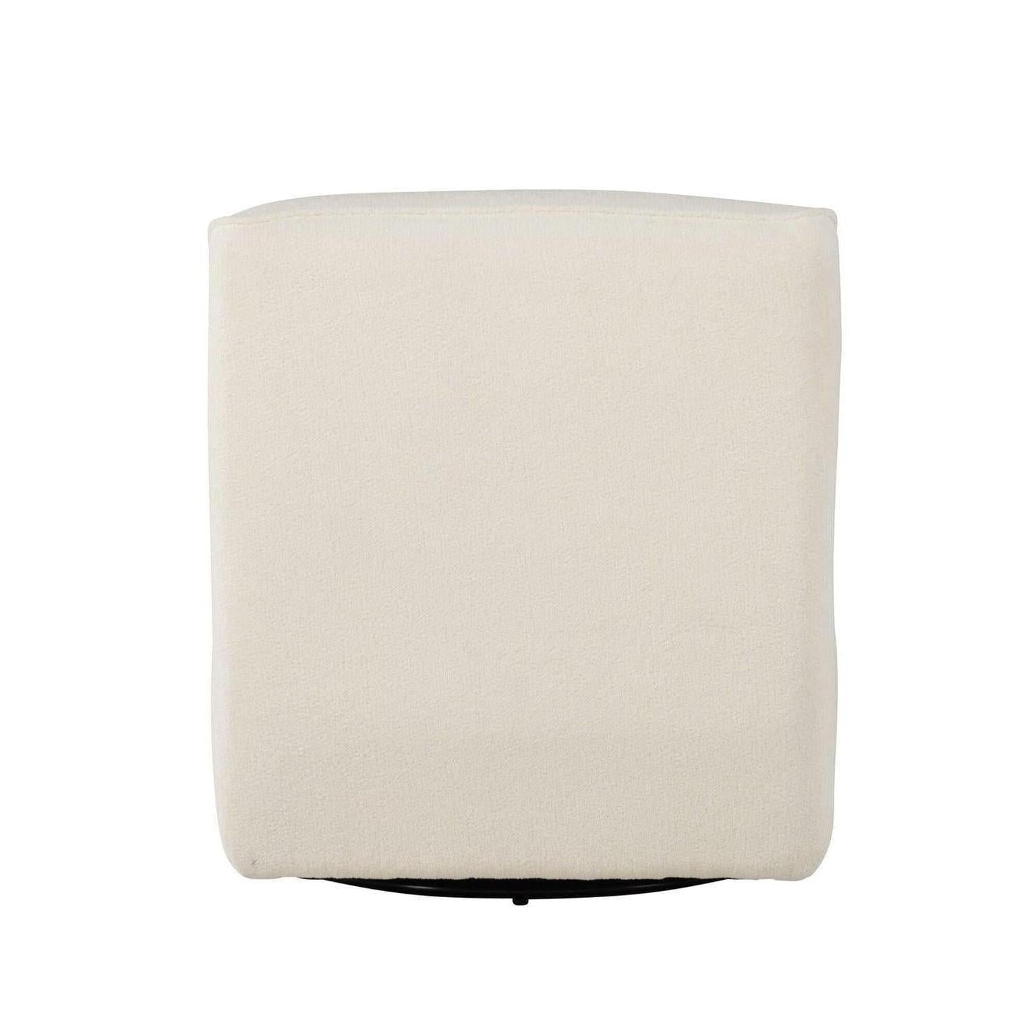 Loungesessel My aus Teddy Bouclé drehbar - Weiß-Loungesessel-Venture Home-le canapé