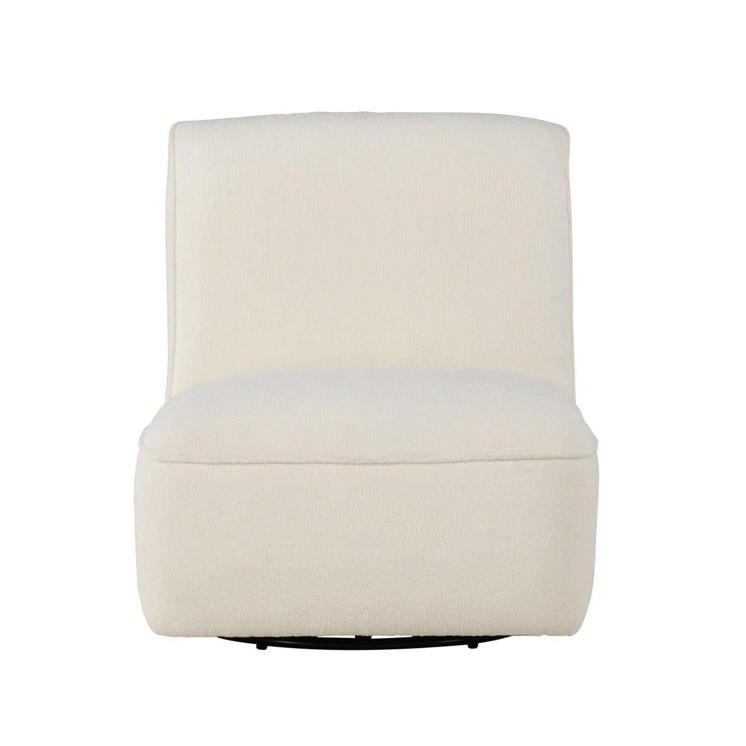 Loungesessel My aus Teddy Bouclé drehbar - Weiß-Loungesessel-Venture Home-le canapé