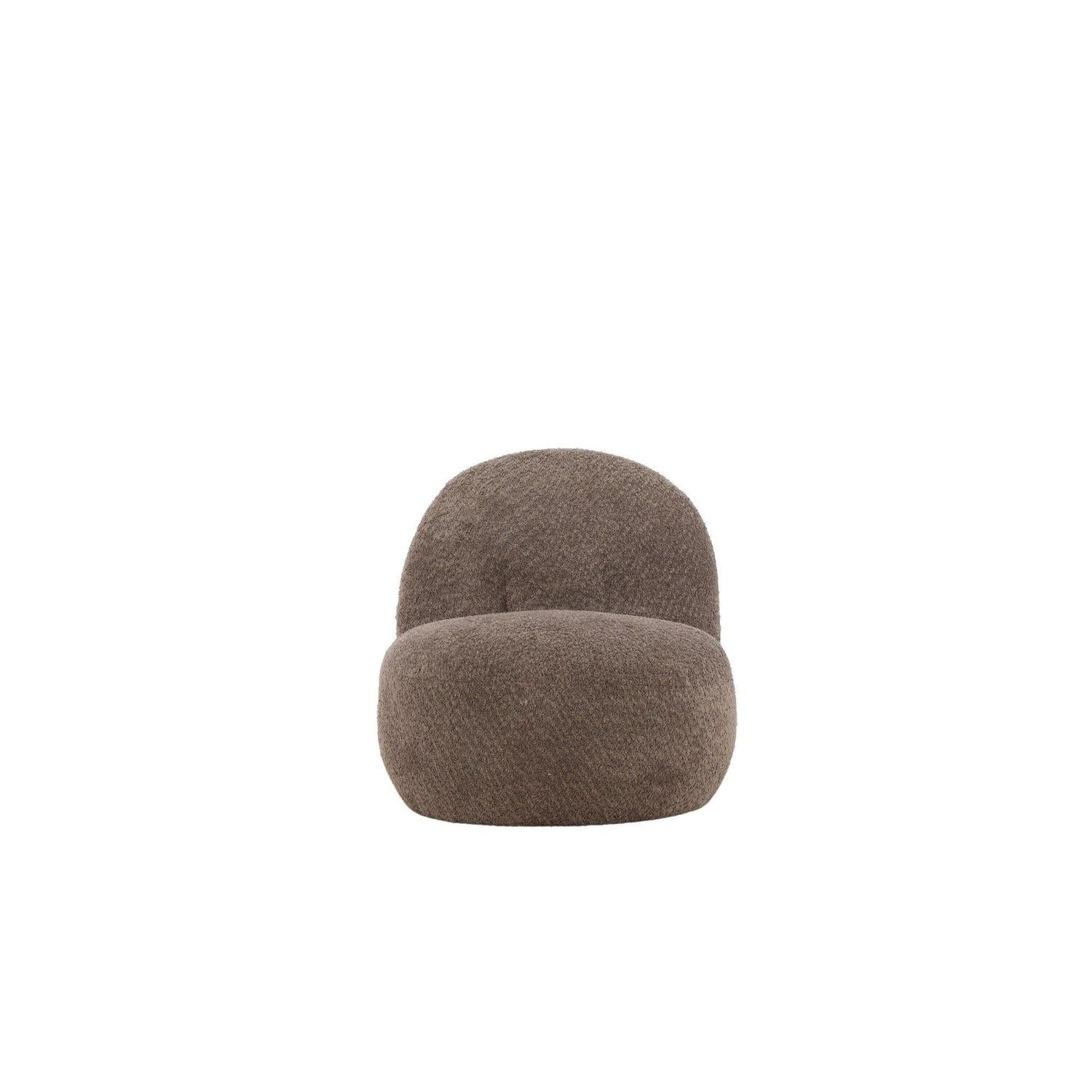 Loungesessel Omaha aus Teddy-Bouclé - Braun-Loungesessel-Venture Home-le canapé