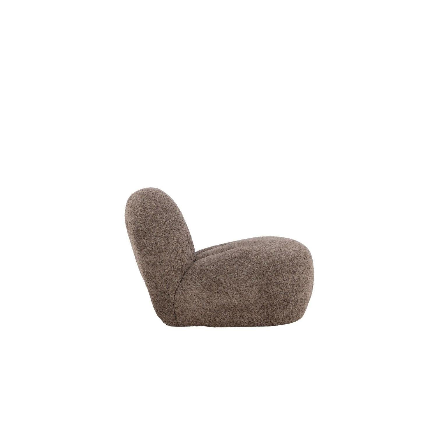 Loungesessel Omaha aus Teddy-Bouclé - Braun-Loungesessel-Venture Home-le canapé
