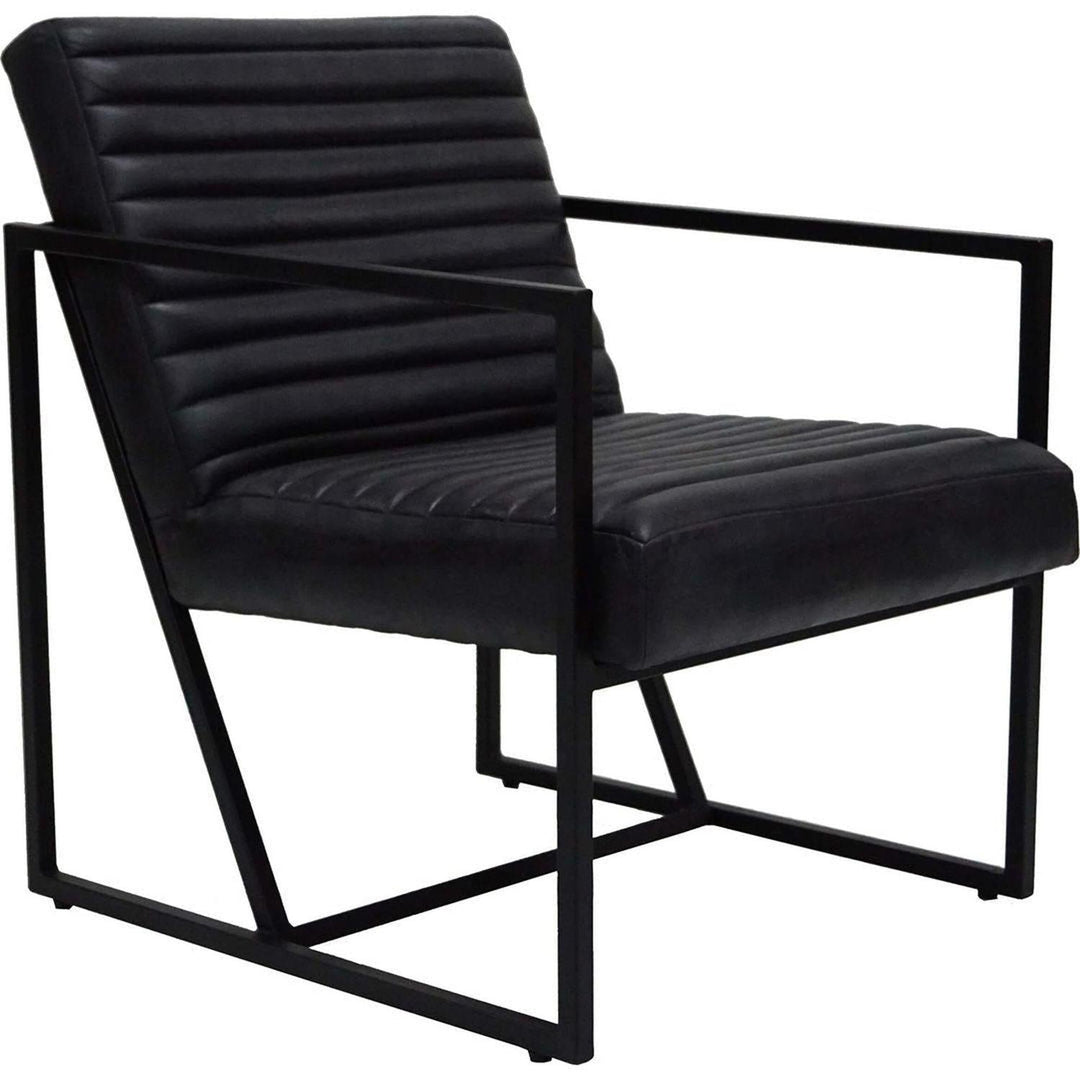 Loungesessel Tender aus Leder - Schwarz5740002224015Loungesessel