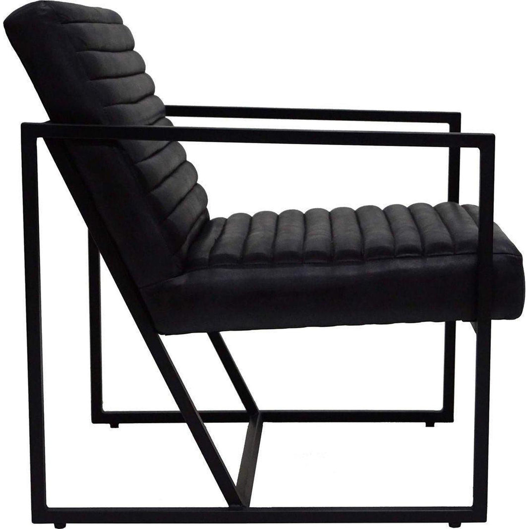 Loungesessel Tender aus Leder - Schwarz5740002224015Loungesessel