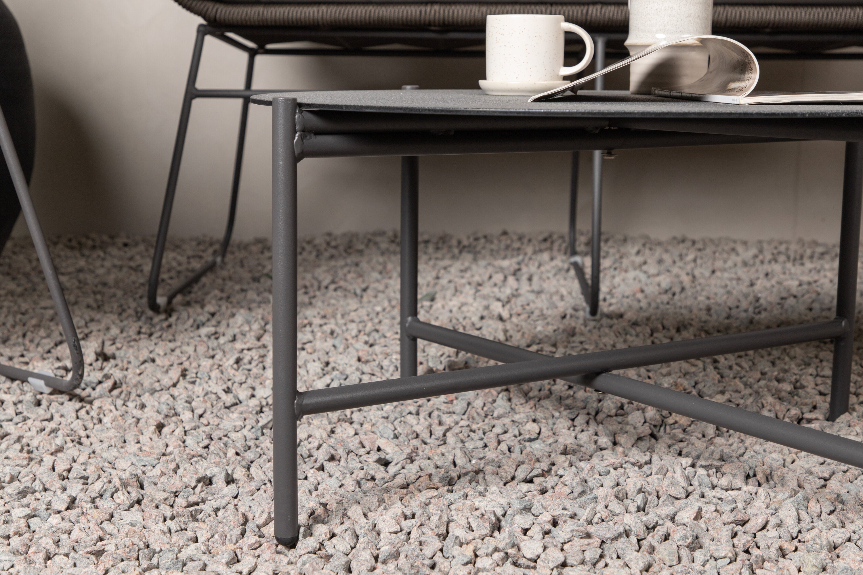 Loungeset Davao aus Metall - Grau-Loungesets-Venture Home-le canapé