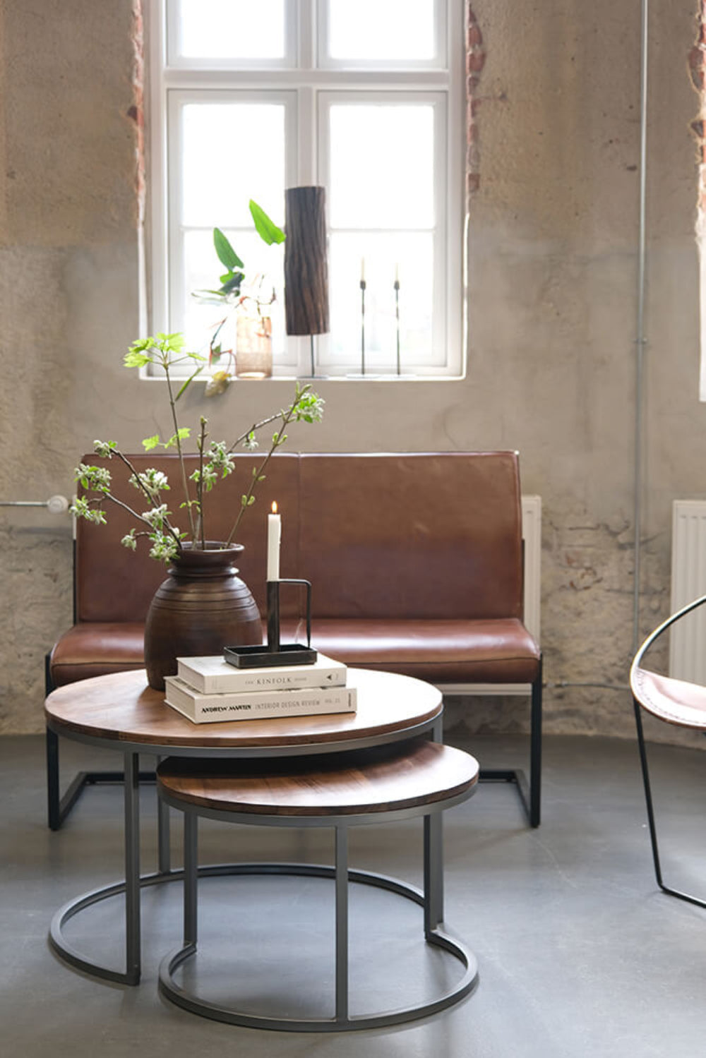 Loungesofa Judi aus Büffelleder-Lederbänke-Trademark Living-le canapé