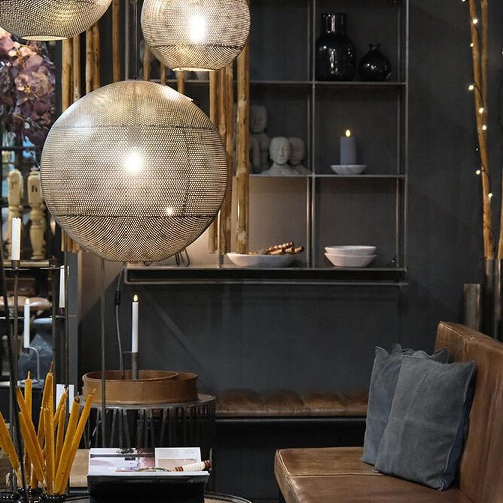 Loungesofa Perry aus Leder - Braun-Lederbänke-Trademark Living-le canapé