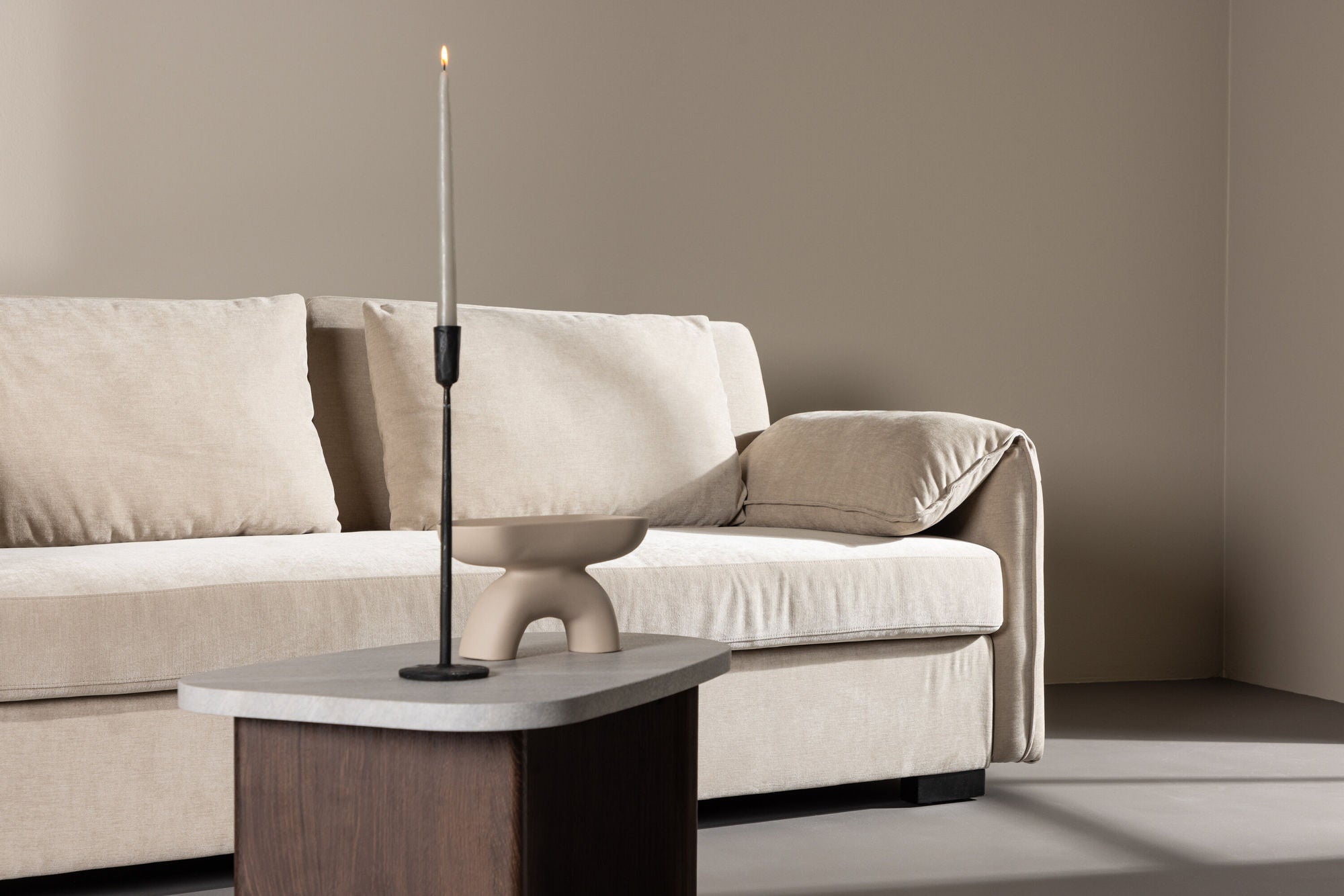 Malva 3 - Sitzer Sofa - BeigeEinzelsofas