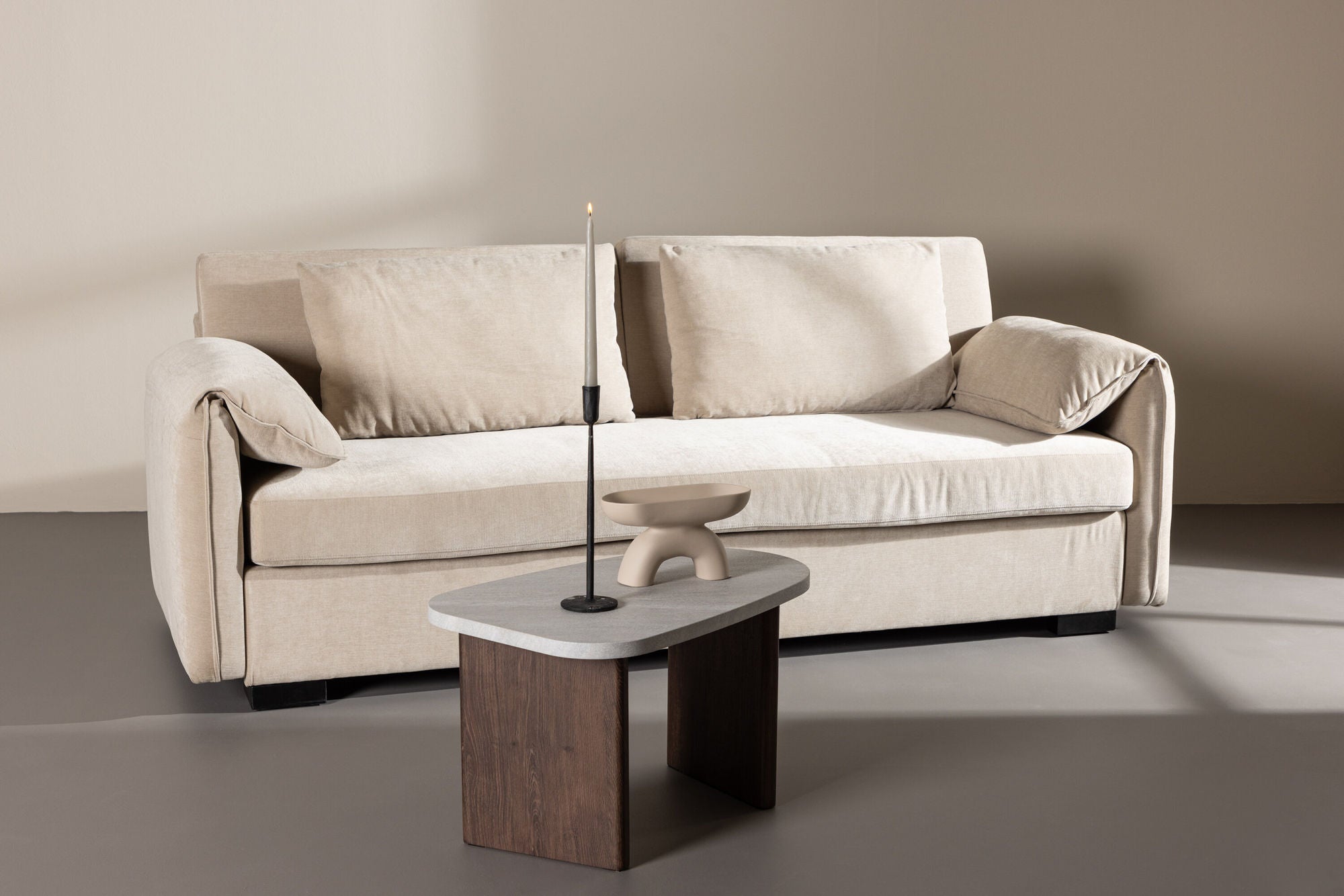 Malva 3 - Sitzer Sofa - BeigeEinzelsofas