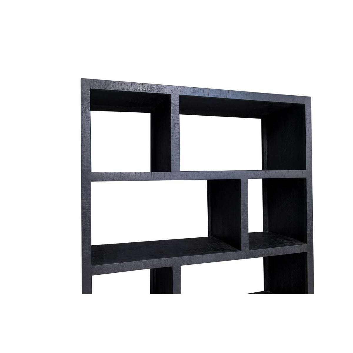 Mehrzweckschrank Jaxx 230cm aus Massivholz - Schwarz-Mehrzweckschränke-Livingfurn-le canapé