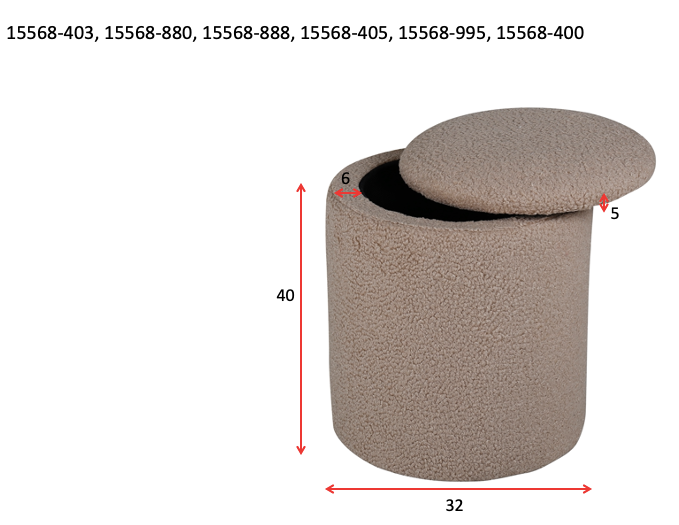 Pouf Limpen - Beige - Venture Home - le canapé