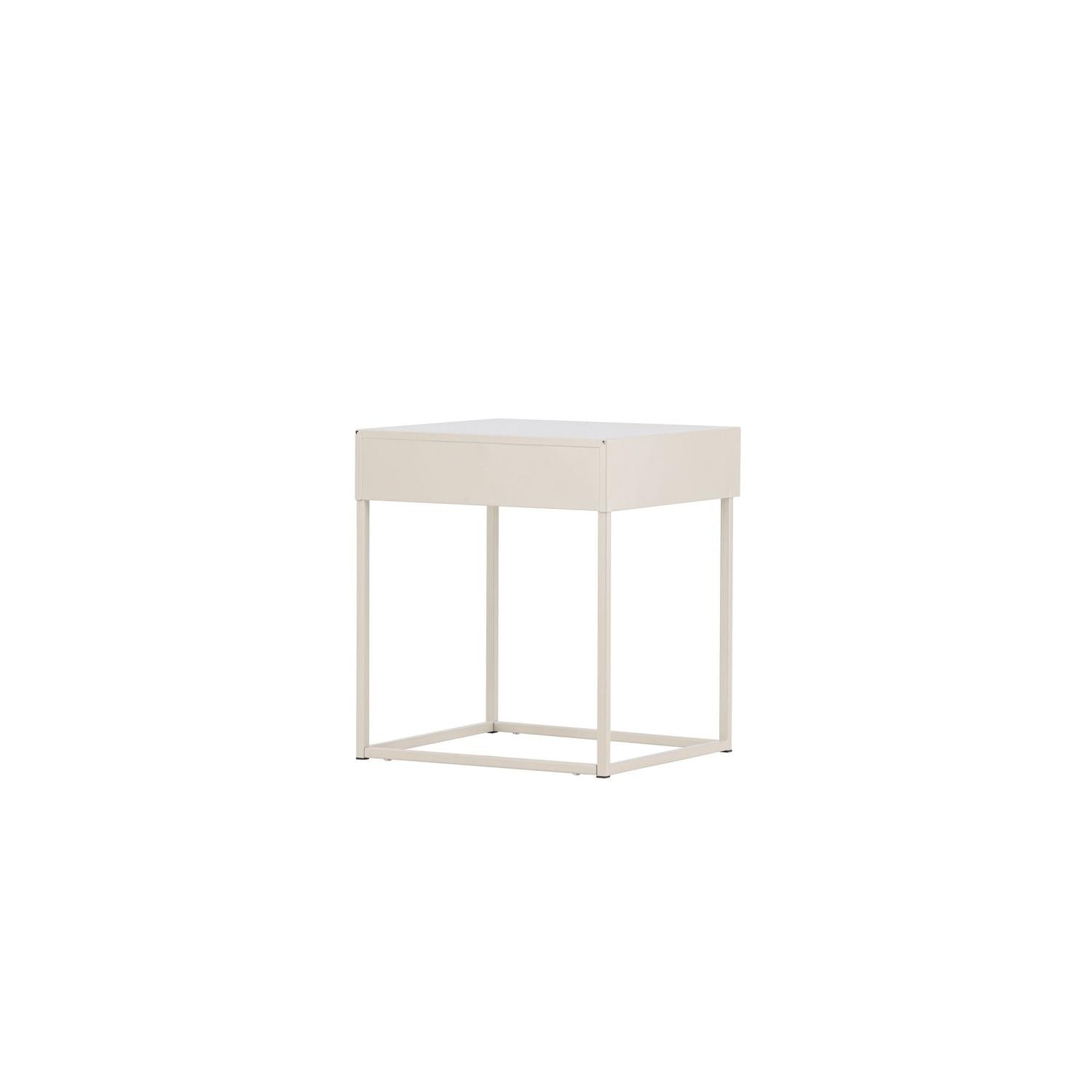 Nachttisch Bakal aus Metall - Beige-Nachttische-Venture Home-le canapé