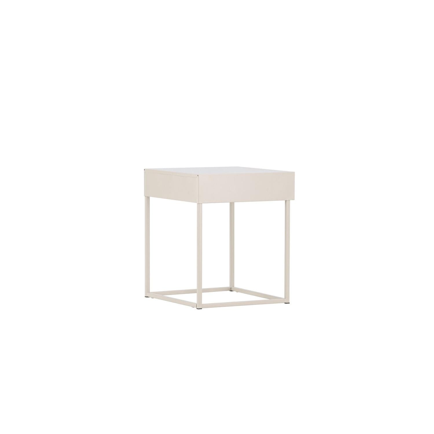 Nachttisch Bakal aus Metall - Beige-Nachttische-Venture Home-le canapé