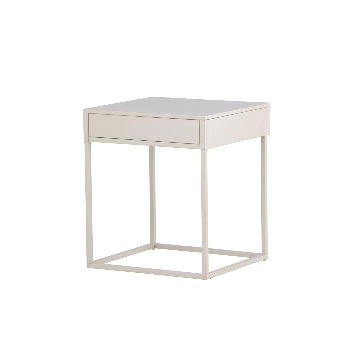 Nachttisch Bakal aus Metall - Beige-Nachttische-Venture Home-le canapé