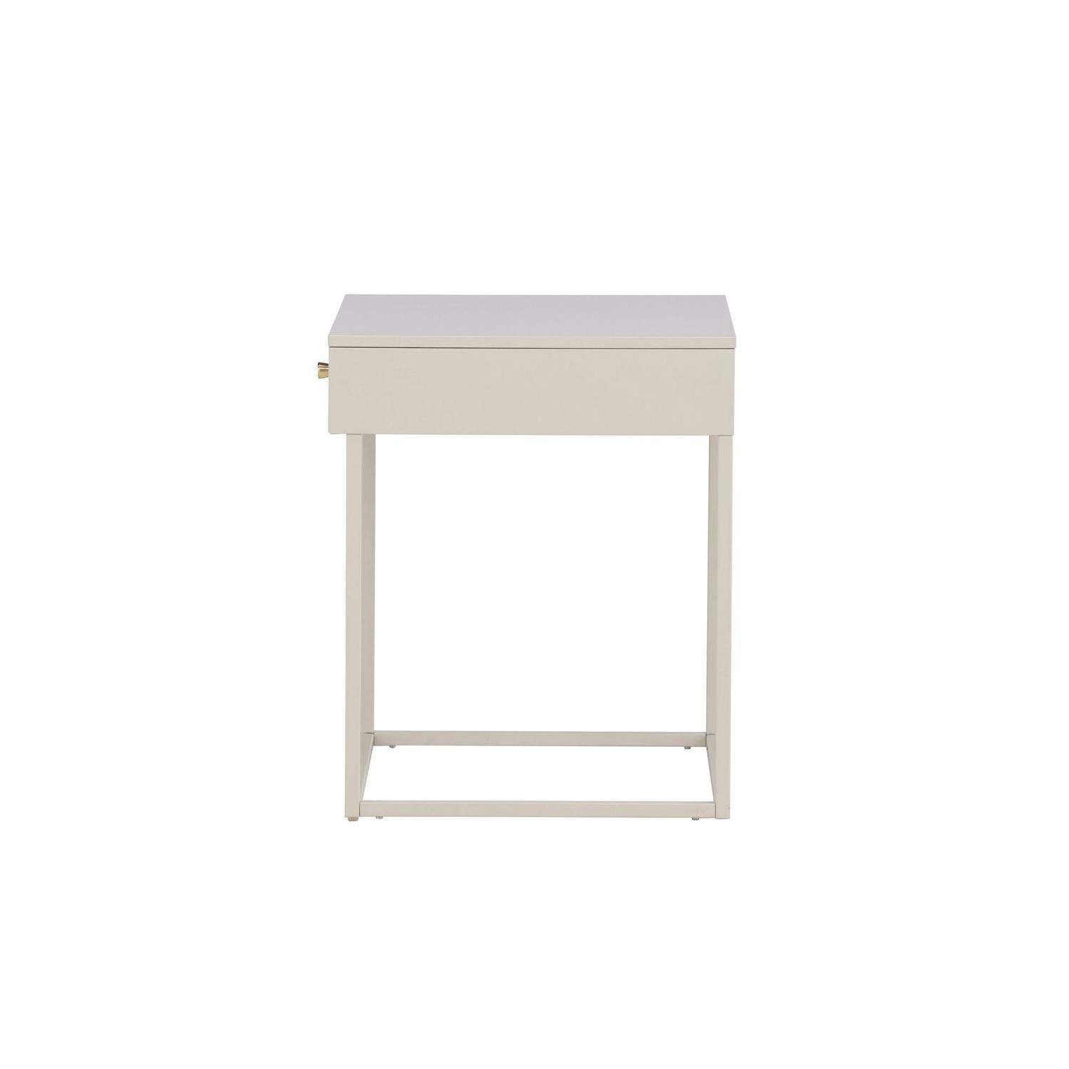 Nachttisch Bakal aus Metall - Beige-Nachttische-Venture Home-le canapé