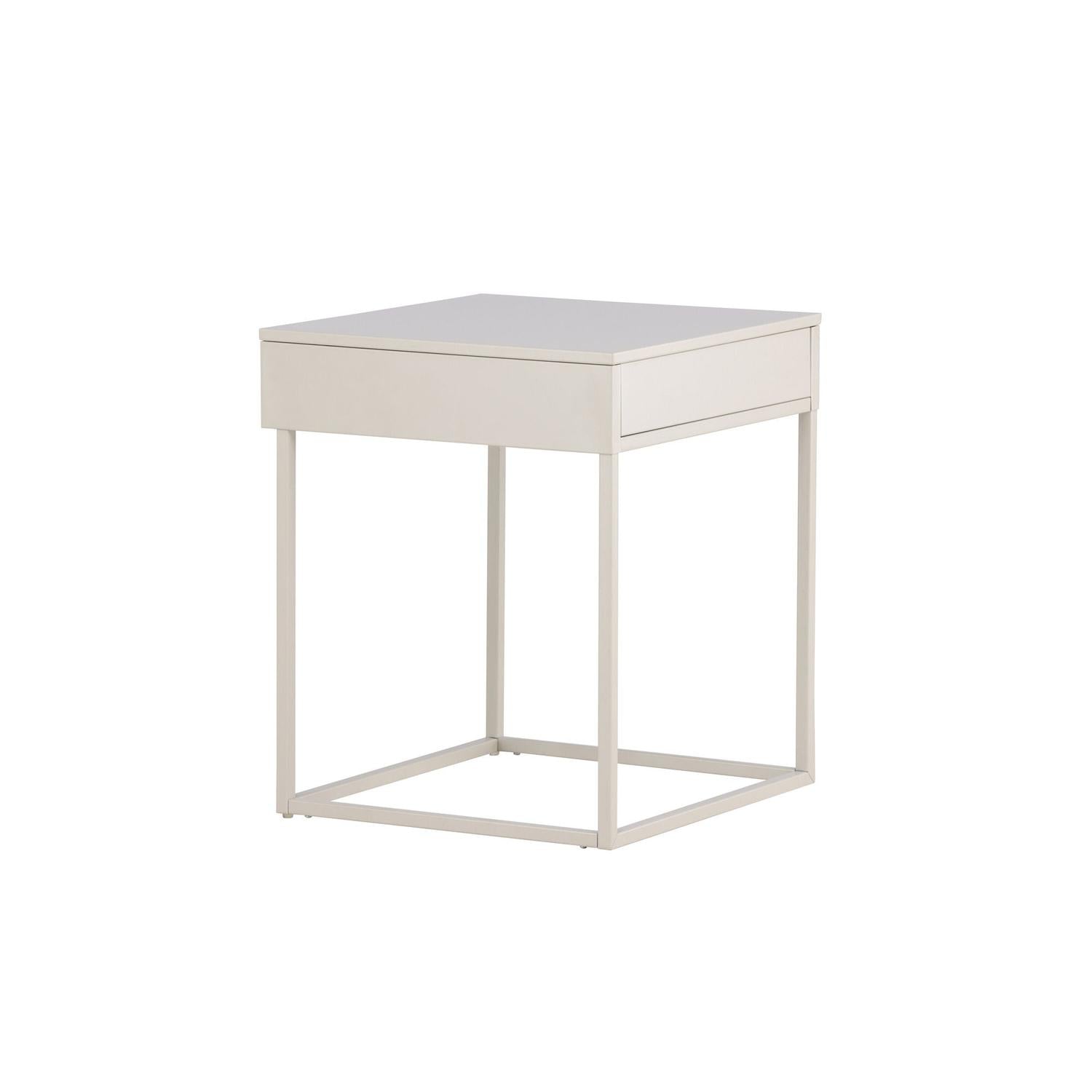 Nachttisch Bakal aus Metall - Beige-Nachttische-Venture Home-le canapé