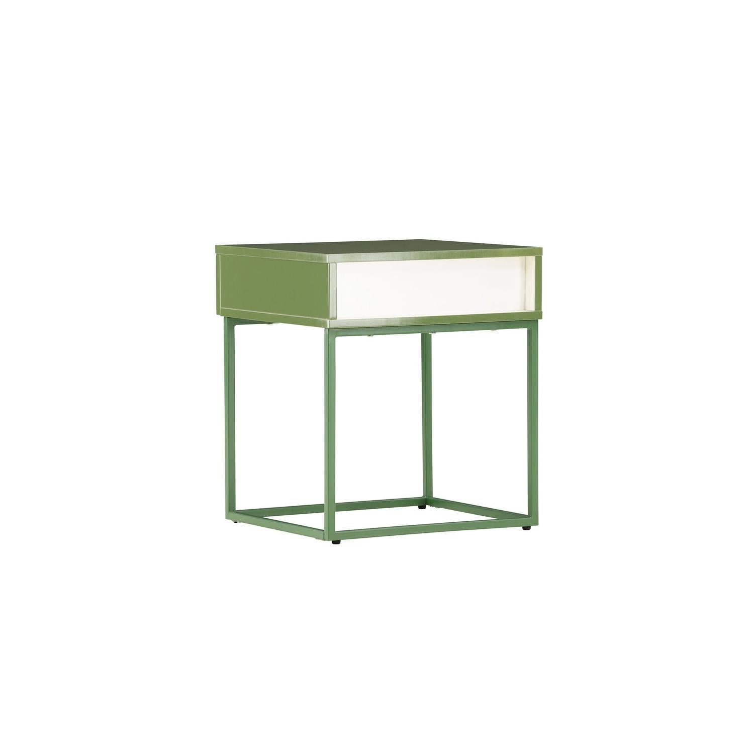Nachttisch Bakal aus Metall - Grün-Nachttische-Venture Home-le canapé