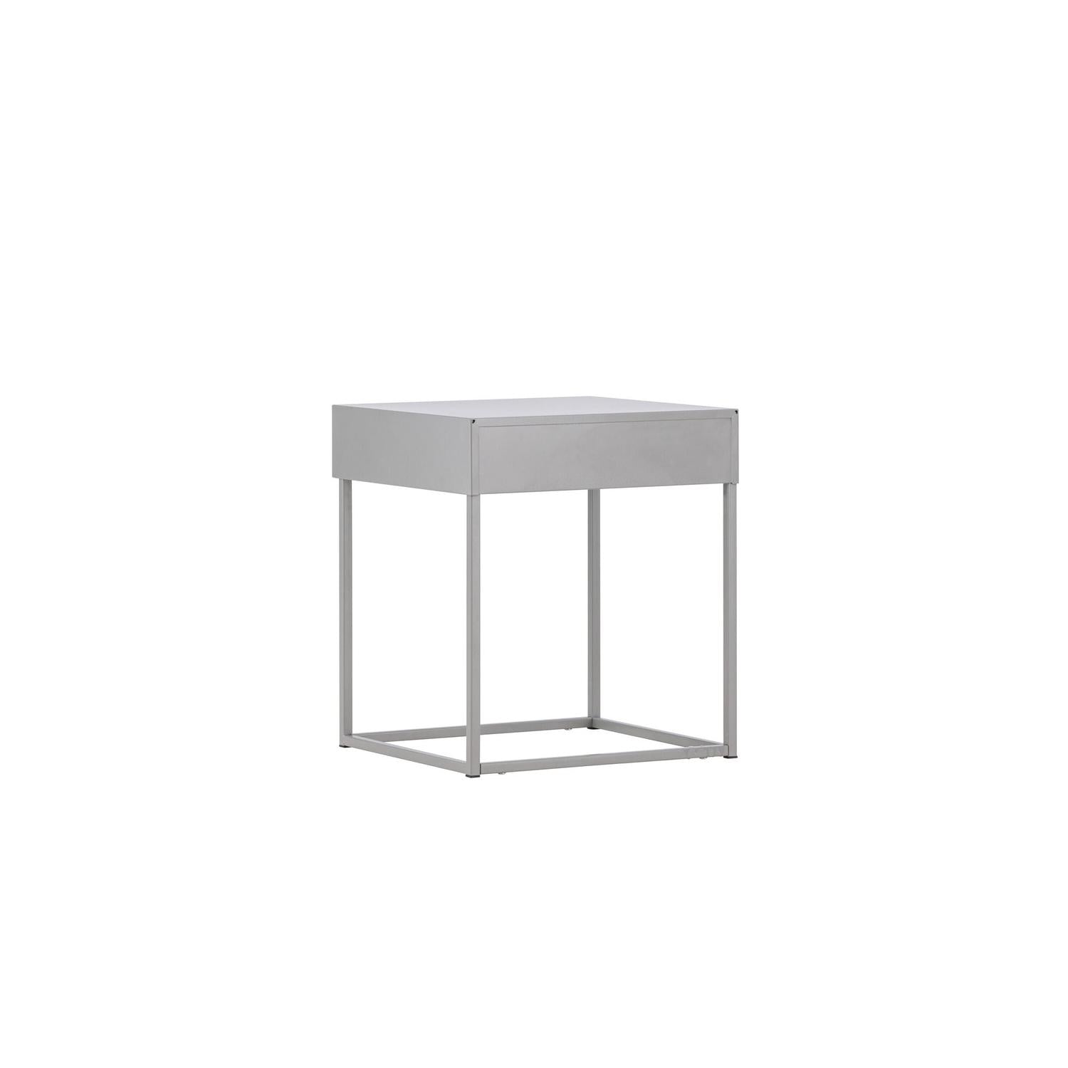 Nachttisch Bakal aus Metall - Hellgrau-Nachttische-Venture Home-le canapé