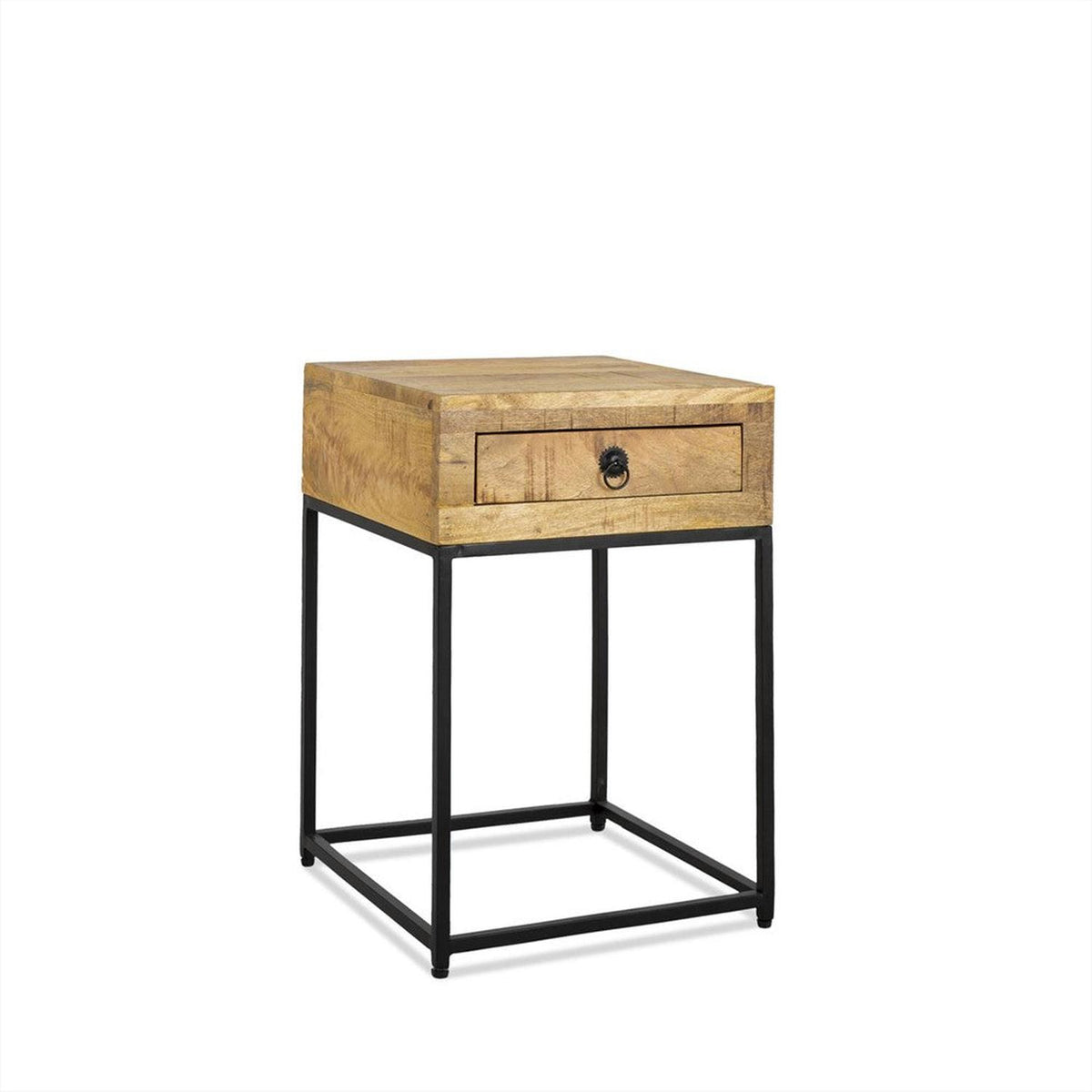 Nachttisch Fred 60cm aus Massivholz - Braun-Nachttische-Benoa-le canapé
