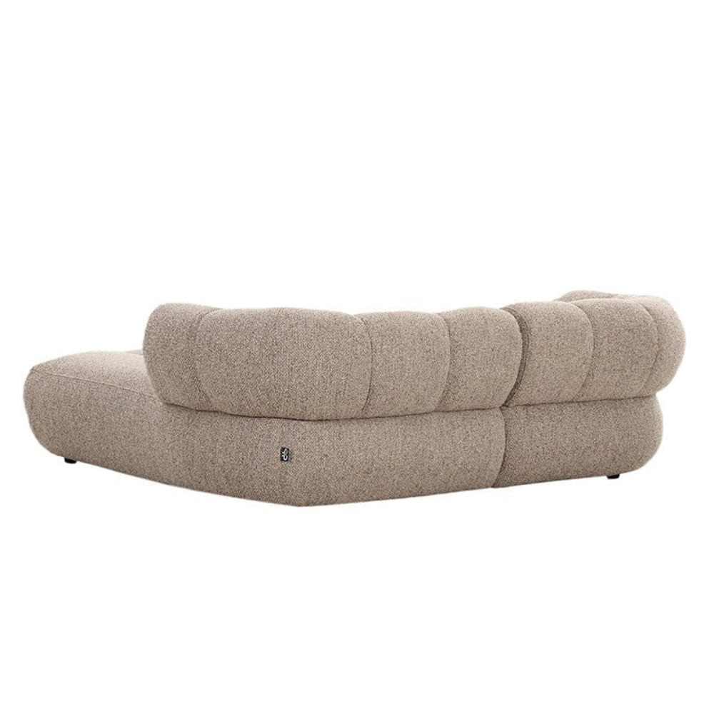 New York 2,5 - Sitzer - Sofa aus Bouclé - Longchair rechts - SandEcksofa