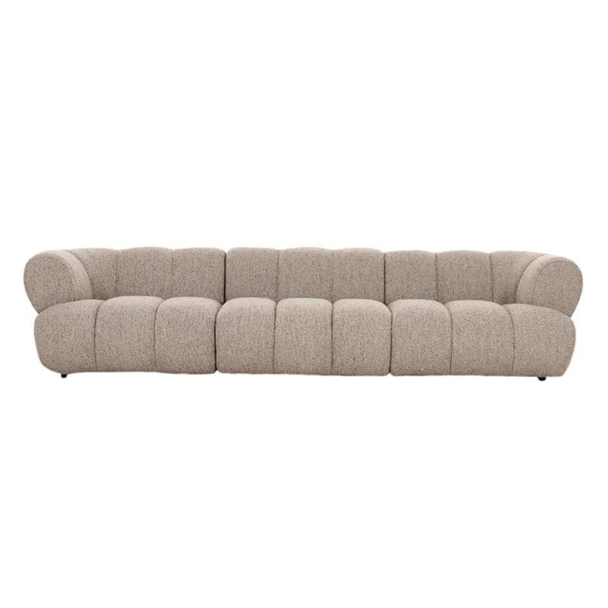 New York 4 - Sitzer Sofa aus Bouclé - SandEinzelsofas
