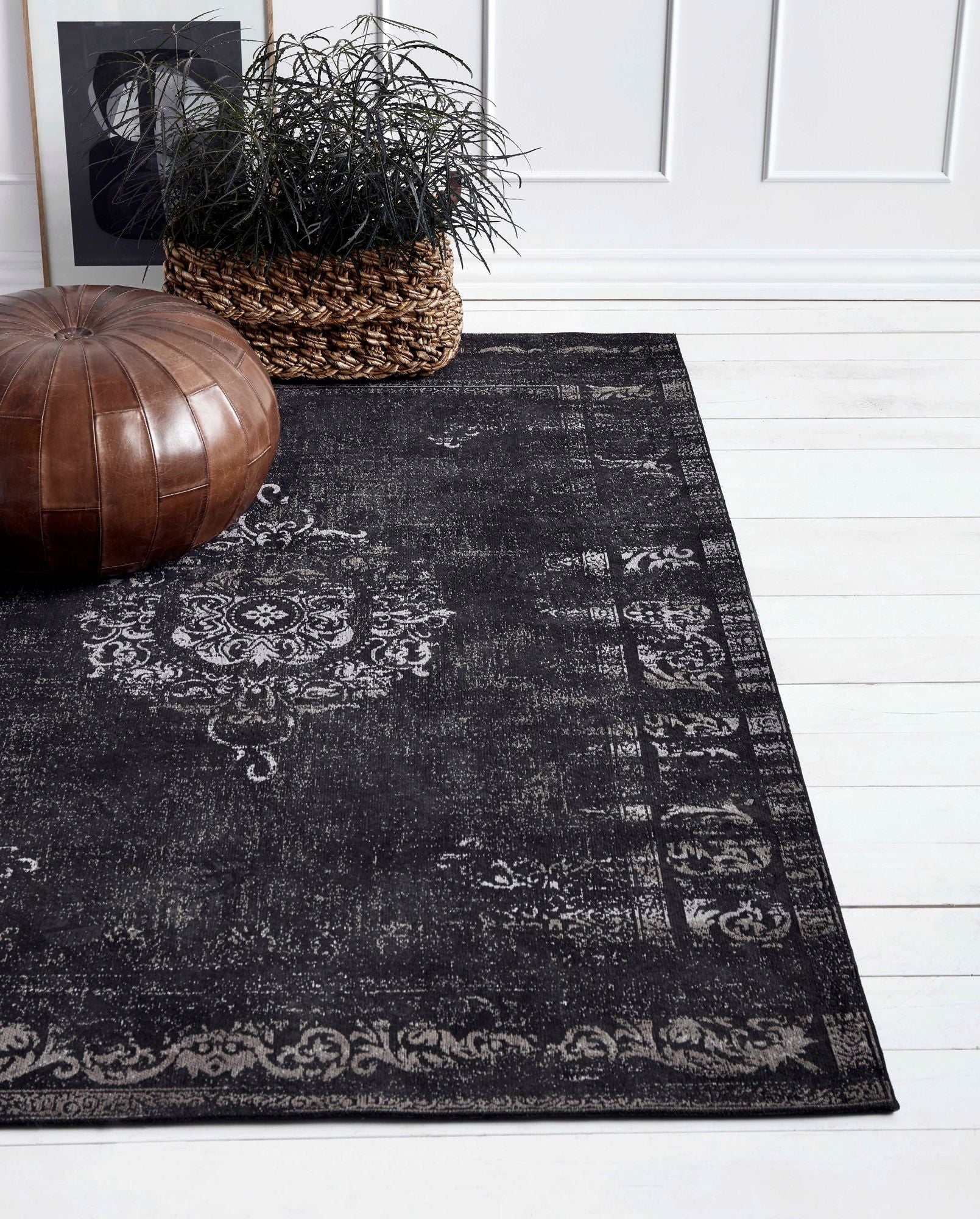 GRAND Webteppich 160*240cm - dunkelgrau/schwarzTeppich